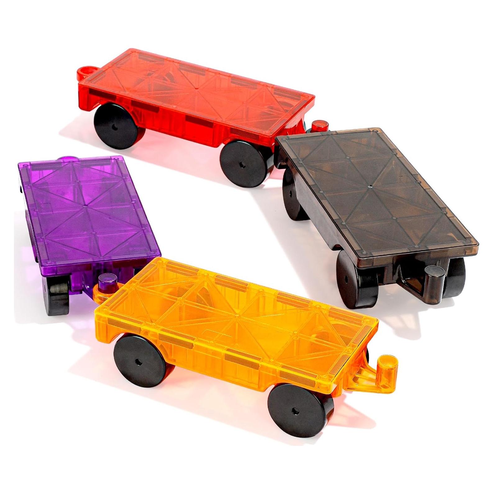 Juego de Construcción de Autos Magnéticos Mruikeny - 4 Piezas