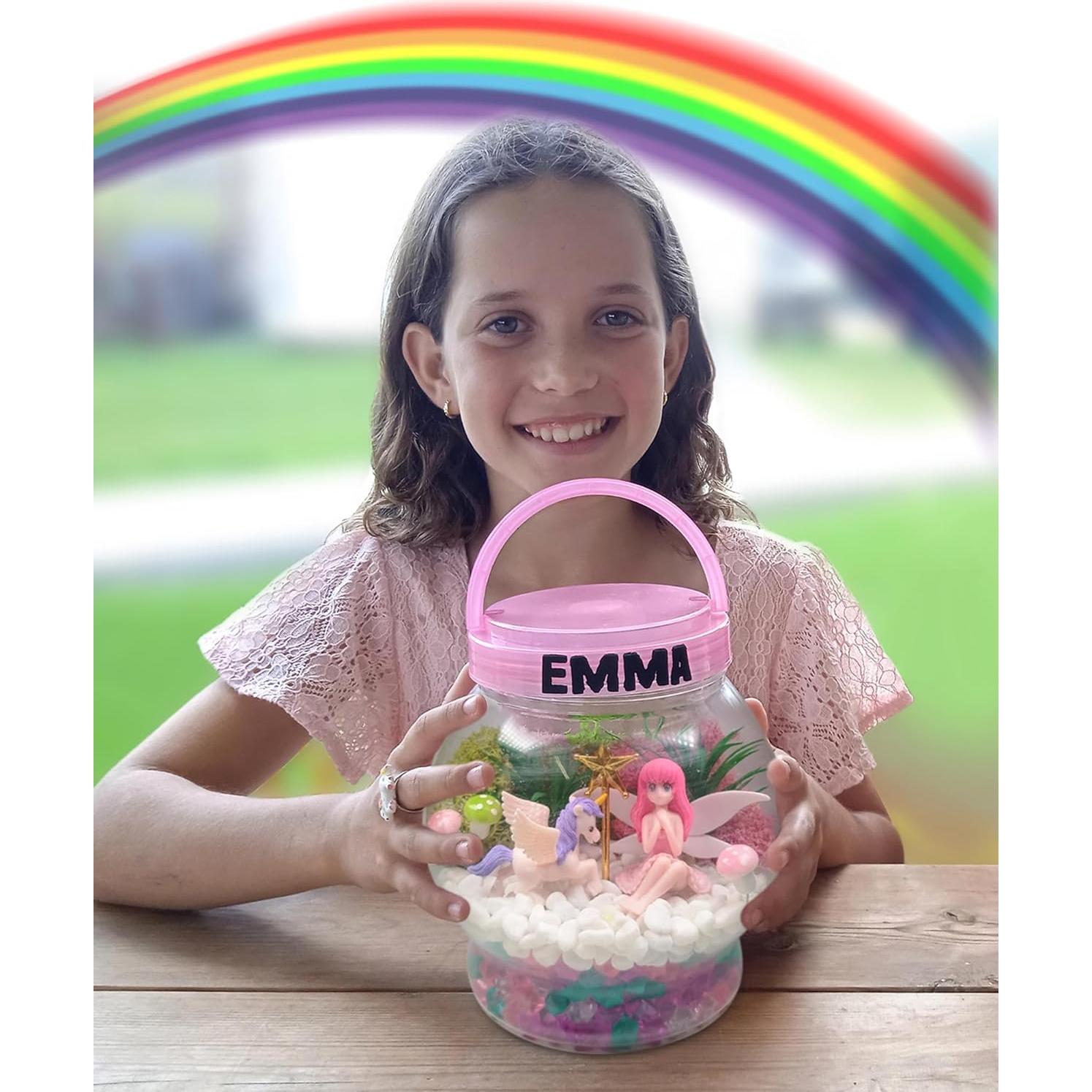 Terrario de Hadas y Unicornios DIY con Luz LED - NUMI'SMILE