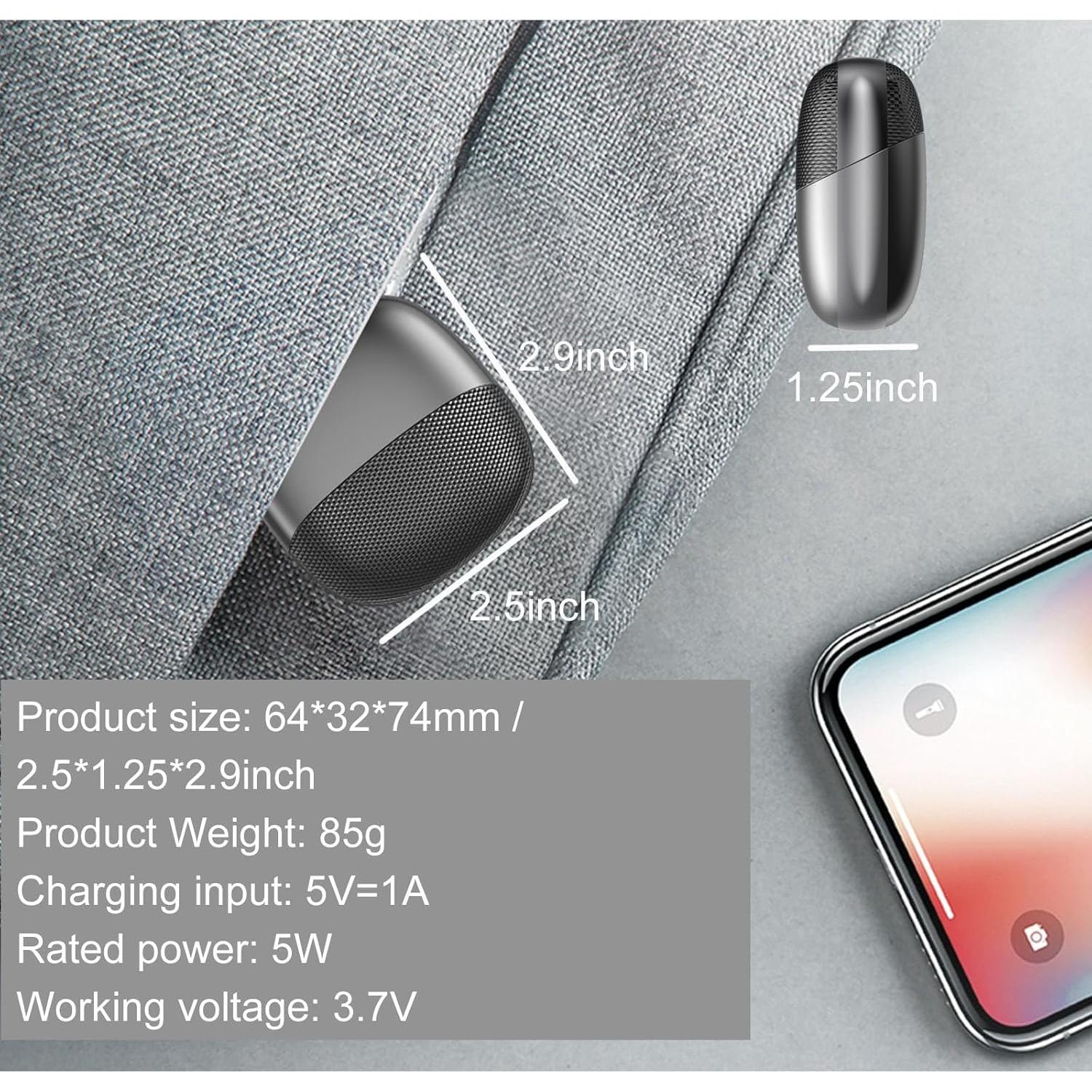 Cortador de Uñas Eléctrico YFLife HD-ZJDM11 Negro con Luz LED