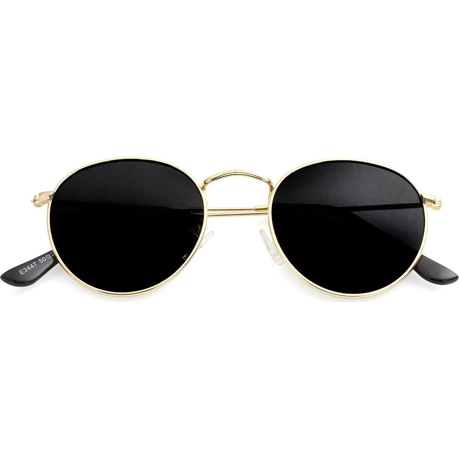 Gafas de sol polarizadas Kursan redondas metal 50mm espejo