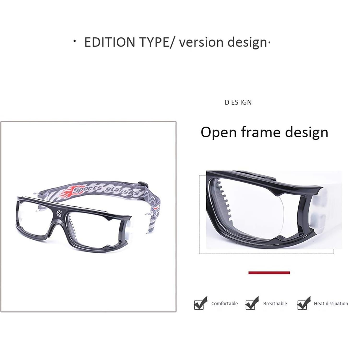 Gafas de baloncesto SooGree G8122 con protección anti-vaho