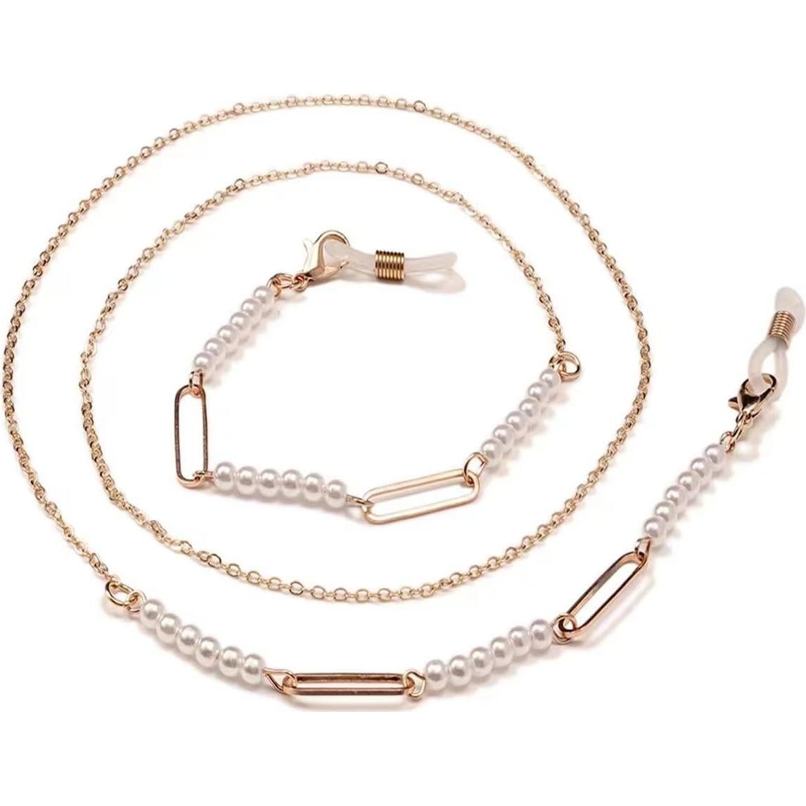 Cadena de Gafas con Cuentas - 3 Piezas Elegantes para Mujeres