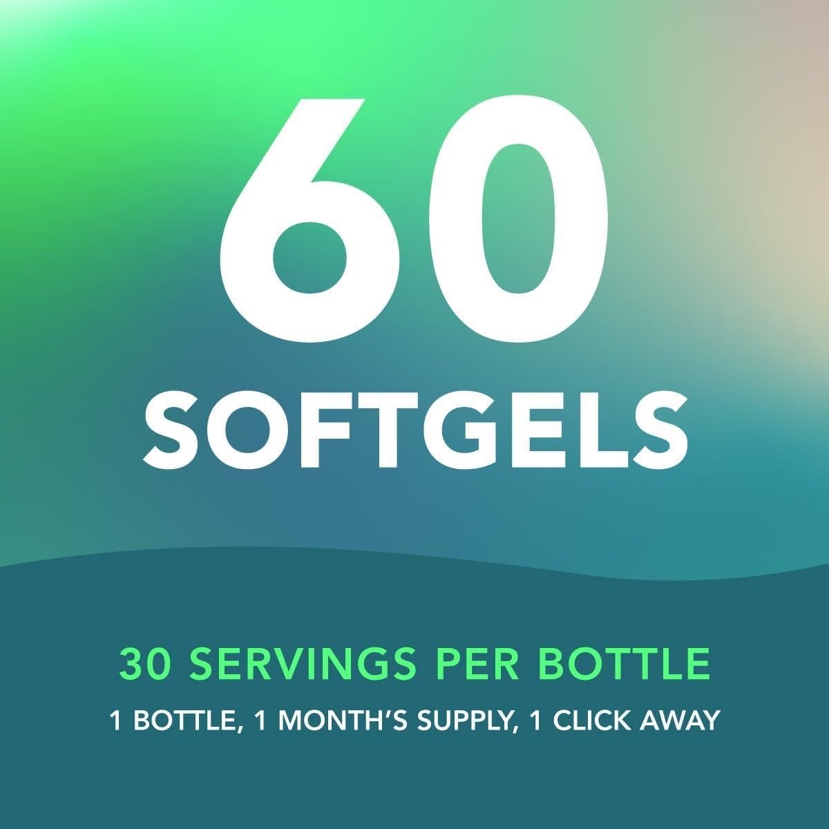 Suplemento Vegano Omega 3 AMANDEAN 60 Softgels DHA EPA