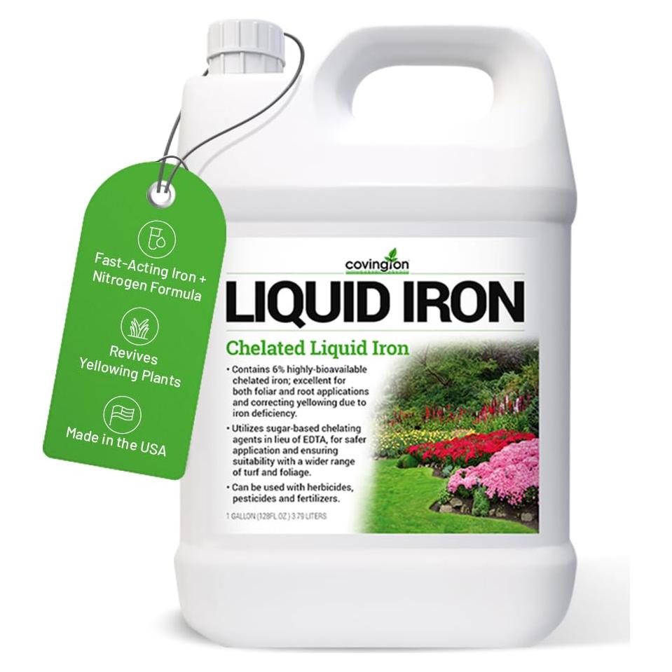 Concentrado de Hierro Líquido Quelado Covington 3.785 L - Suplemento para Plantas