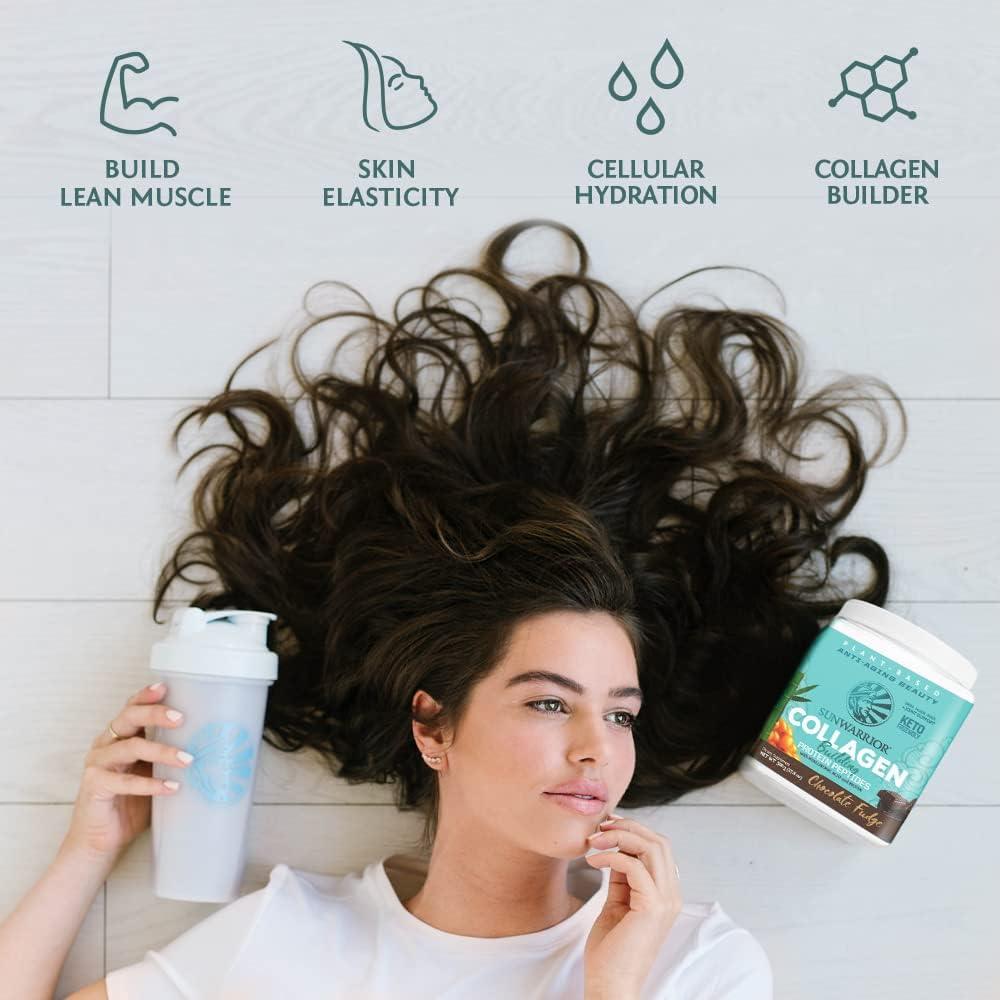 Polvo de Proteína de Colágeno Vegano Sunwarrior 0.5 kg Chocolate