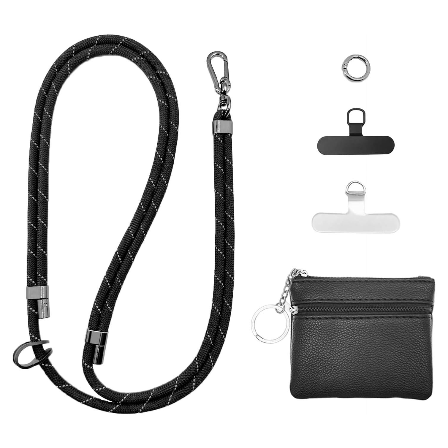 Correa para Teléfono Clip and Go con Bolsa Negra Ajustable