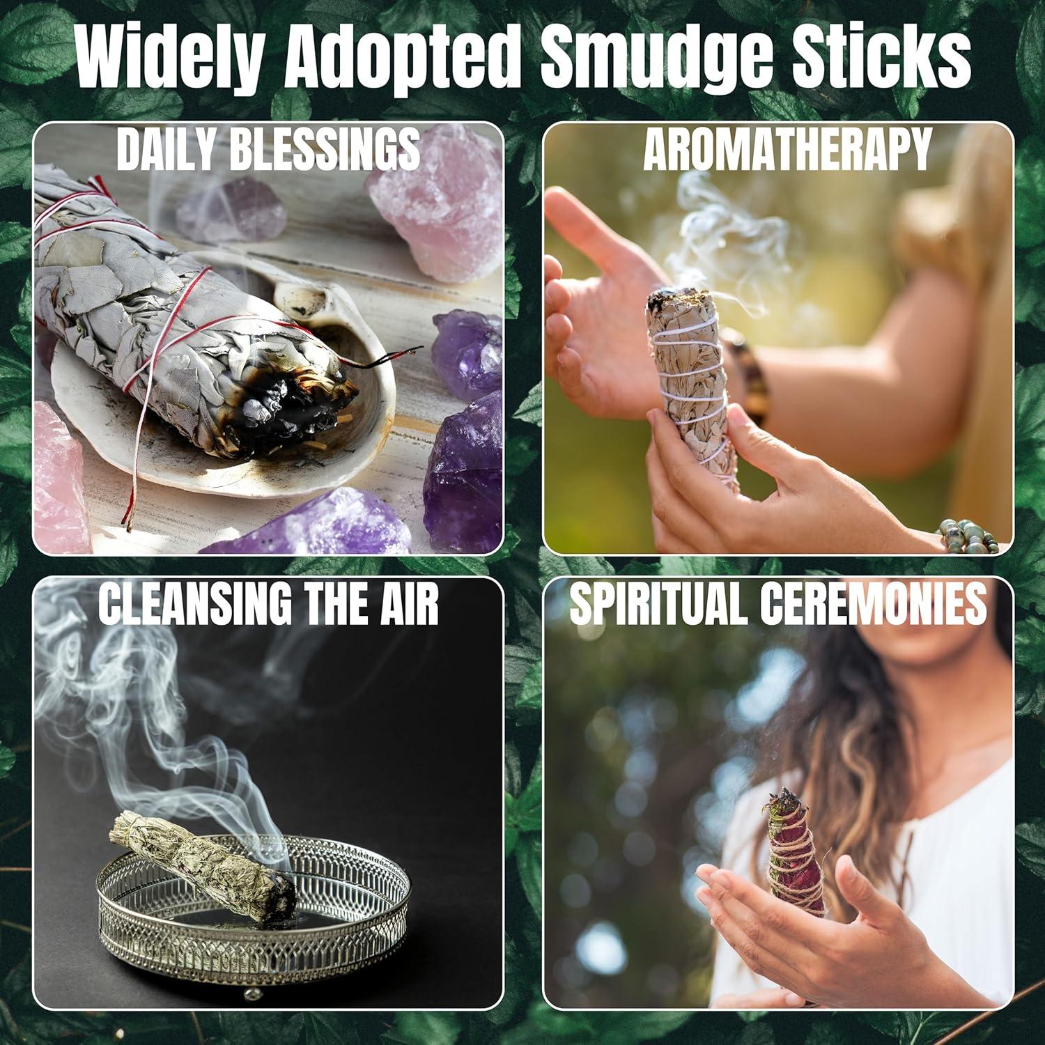 Juego de Palos de Salvia Soul Sticks - 4 Variedades para Smudging