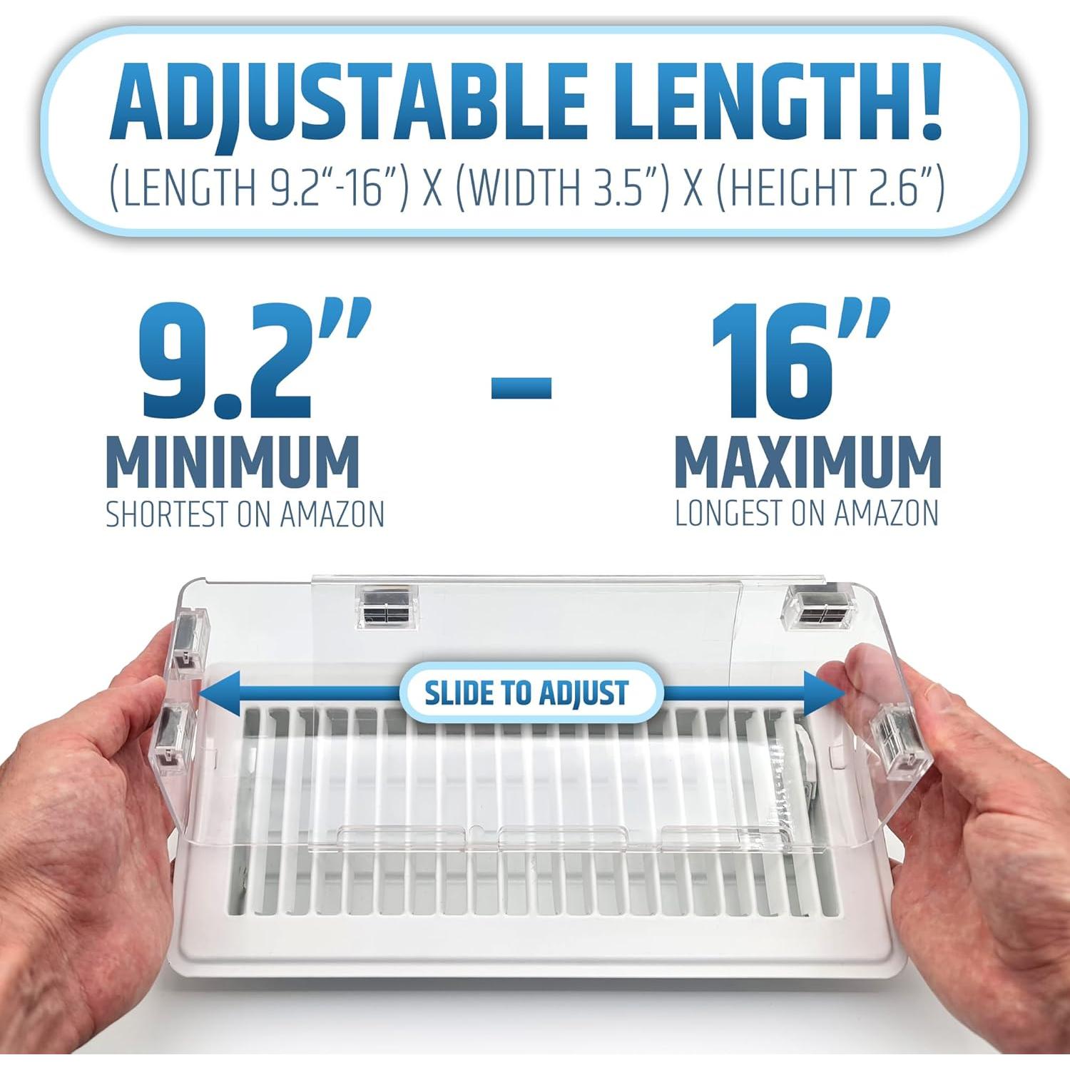 Deflector de Aire Magnético HMmagnets Ajustable 23.4-40.6 cm - Paquete de 2