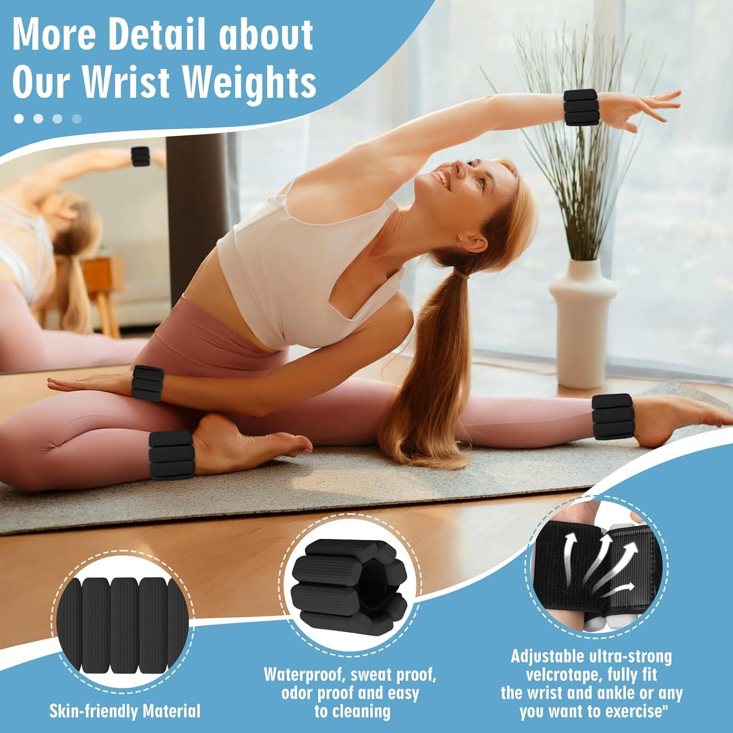 Conjunto de Pesas Ajustables para Muñeca y Tobillo MESUADESI 0.91 kg