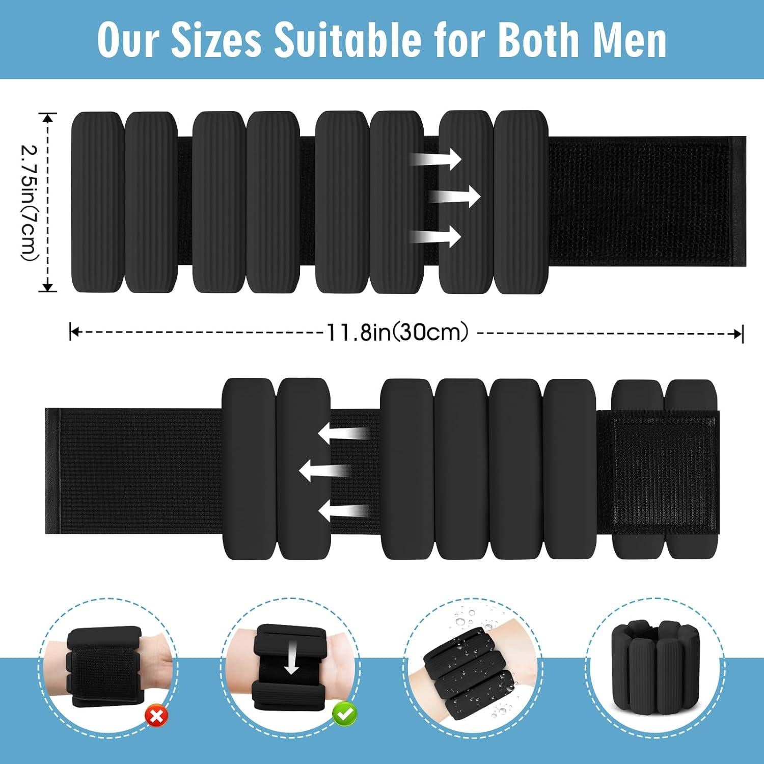 Conjunto de Pesas Ajustables para Muñeca y Tobillo MESUADESI 0.91 kg