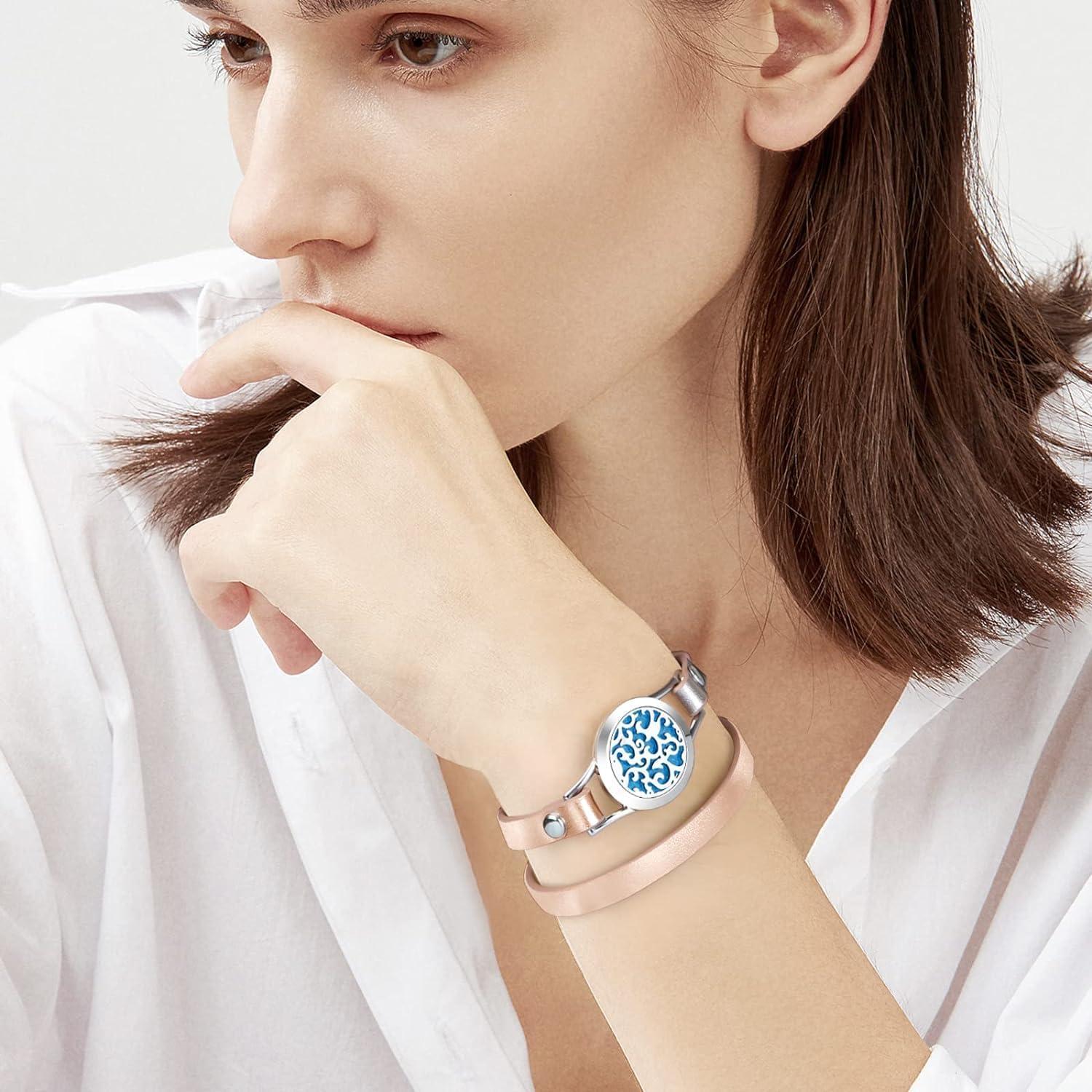 Set de Pulsera Difusora de Aceite Esencial SOMORA - Regalos para Mujeres