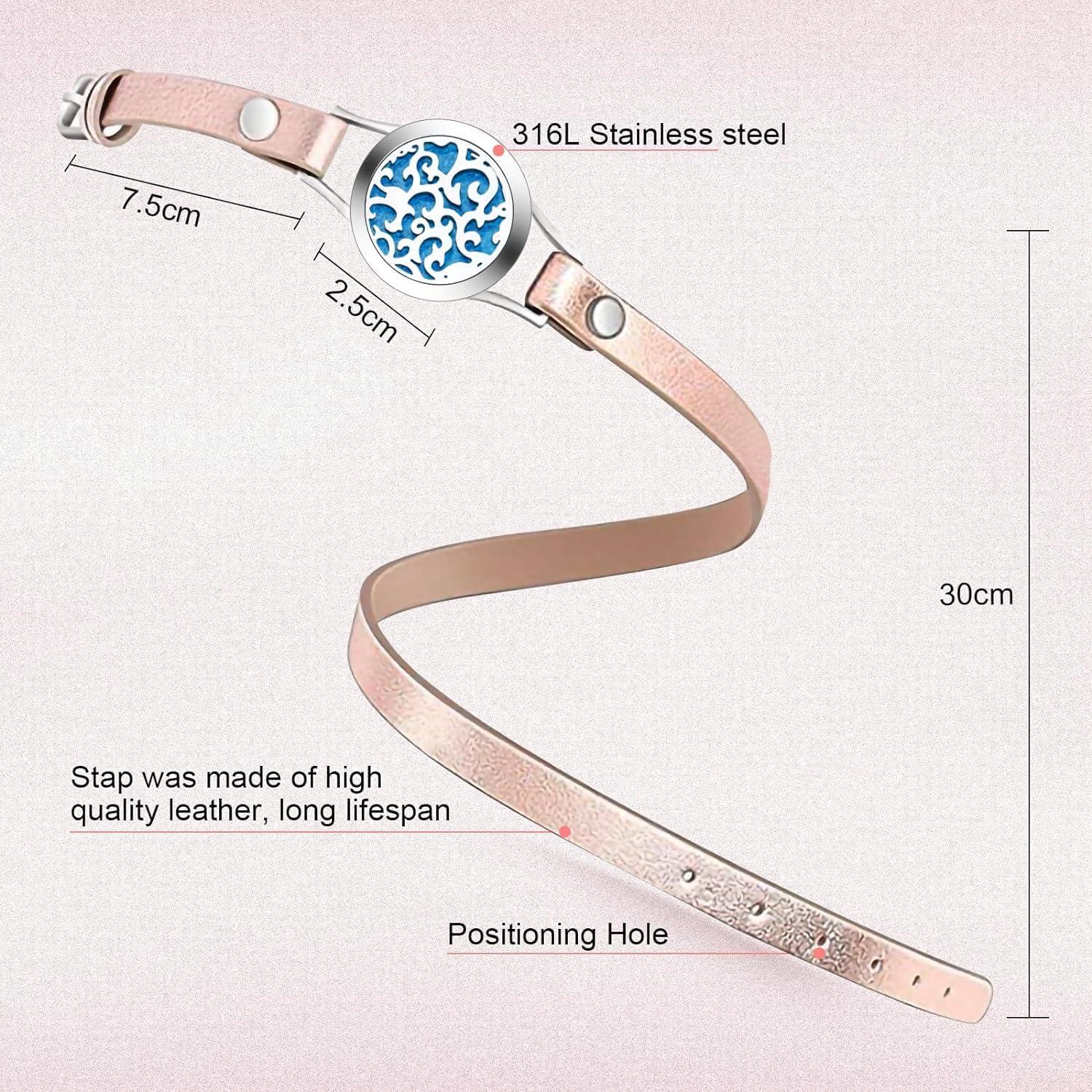 Set de Pulsera Difusora de Aceite Esencial SOMORA - Regalos para Mujeres