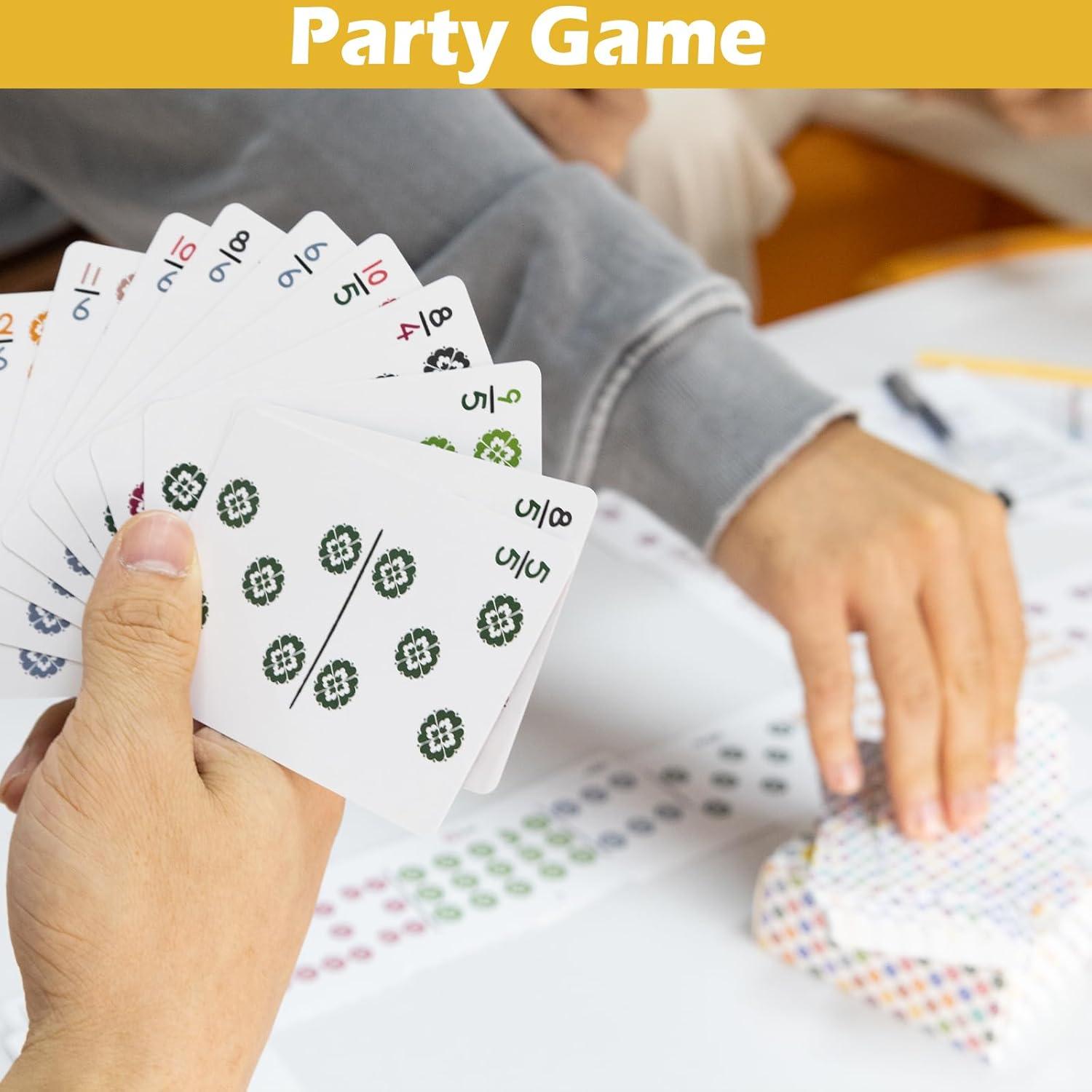 Juego de Dominó de Viaje Extguds, Mini 105 Cartas + Accesorios