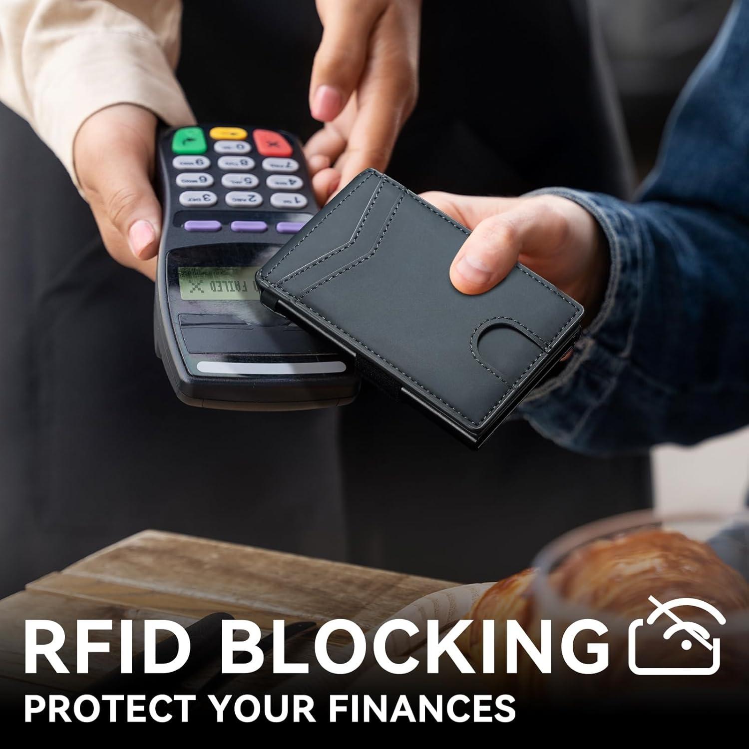 Cartera Inteligente Furid Minimalista para Hombres - Bloqueo RFID