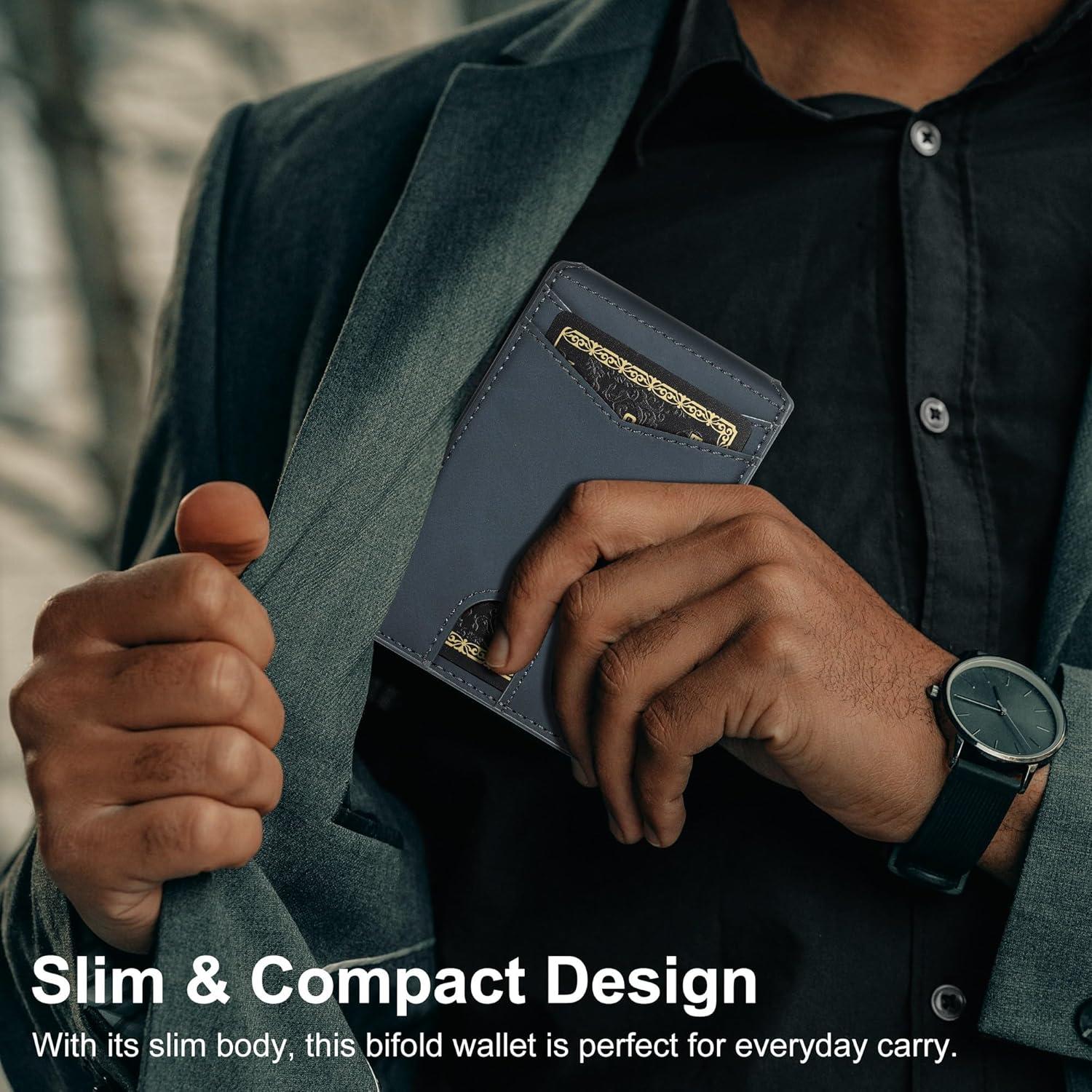 Cartera Inteligente Furid Minimalista para Hombres - Bloqueo RFID