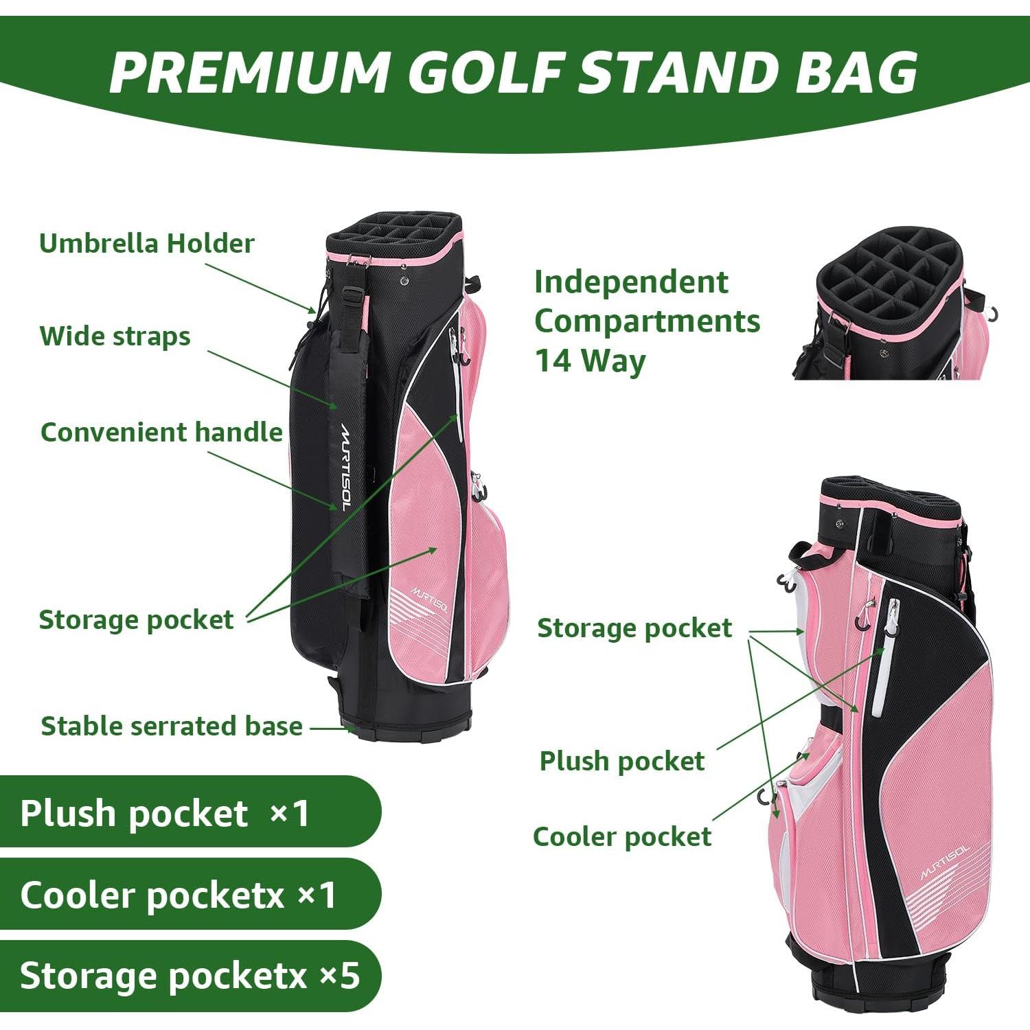 Juego de Golf Completo XDriveMax 10 Piezas Rosa