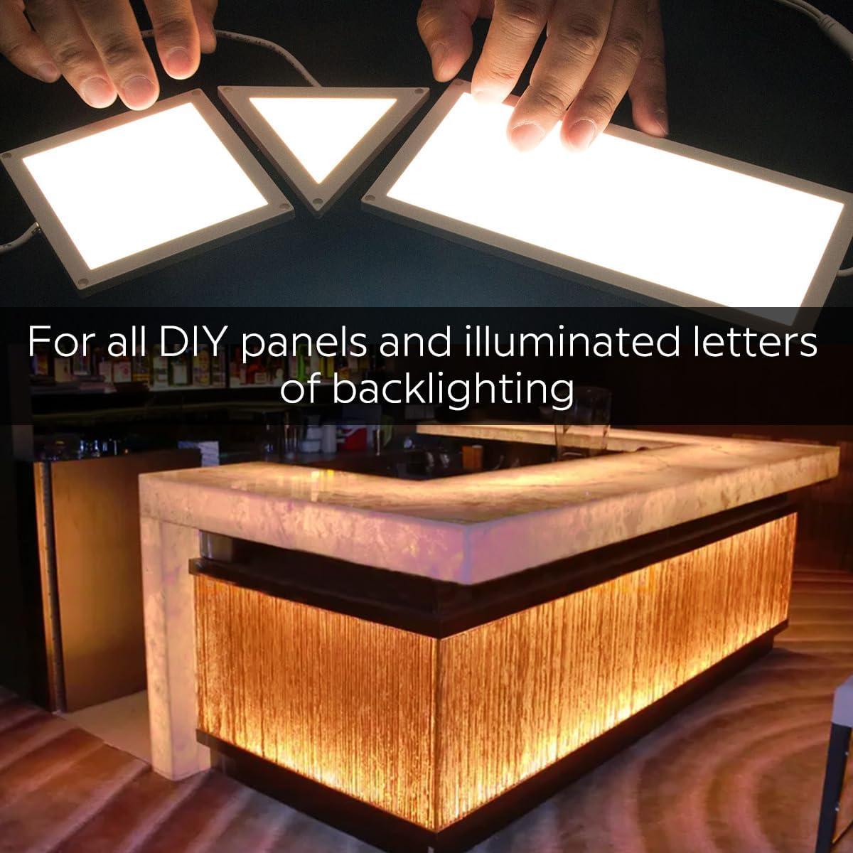 Hoja LED Flexible RGBCCT 24V 60W 19x9.5" Ultra Delgado