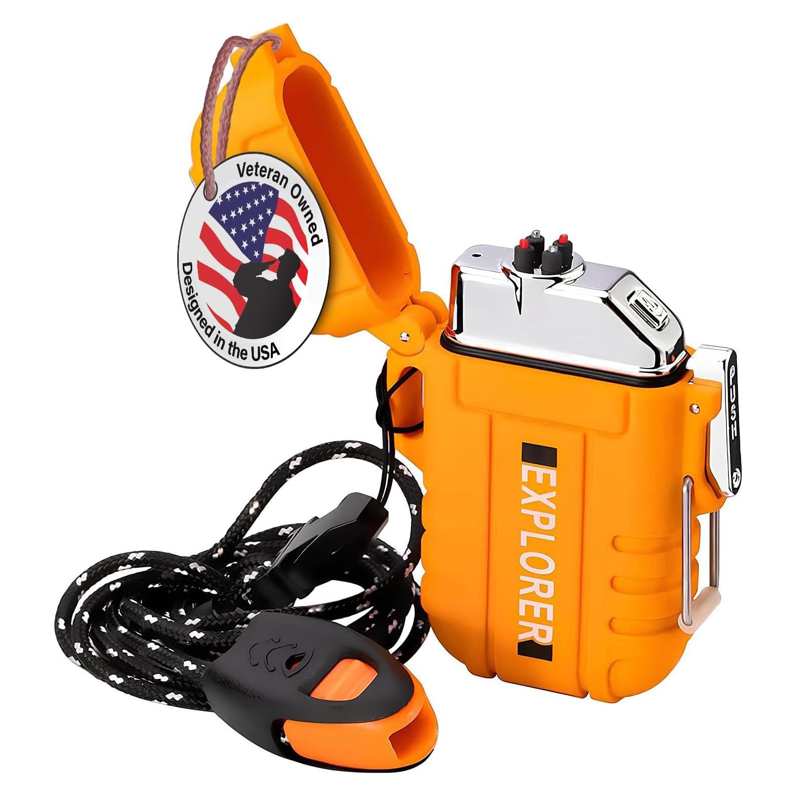 Encendedor Eléctrico de Plasma Recargable USB ELK - Impermeable y Portátil