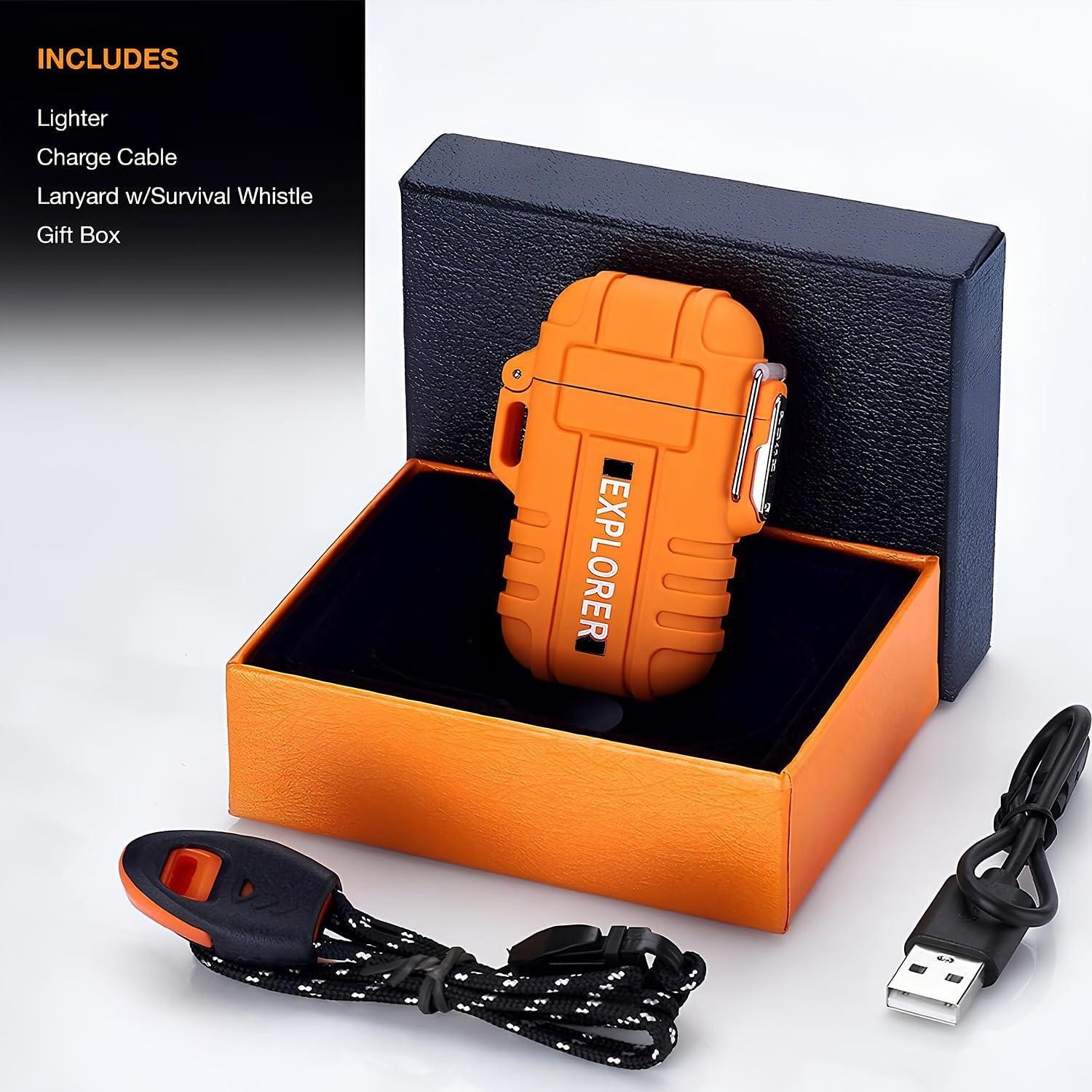 Encendedor Eléctrico de Plasma Recargable USB ELK - Impermeable y Portátil