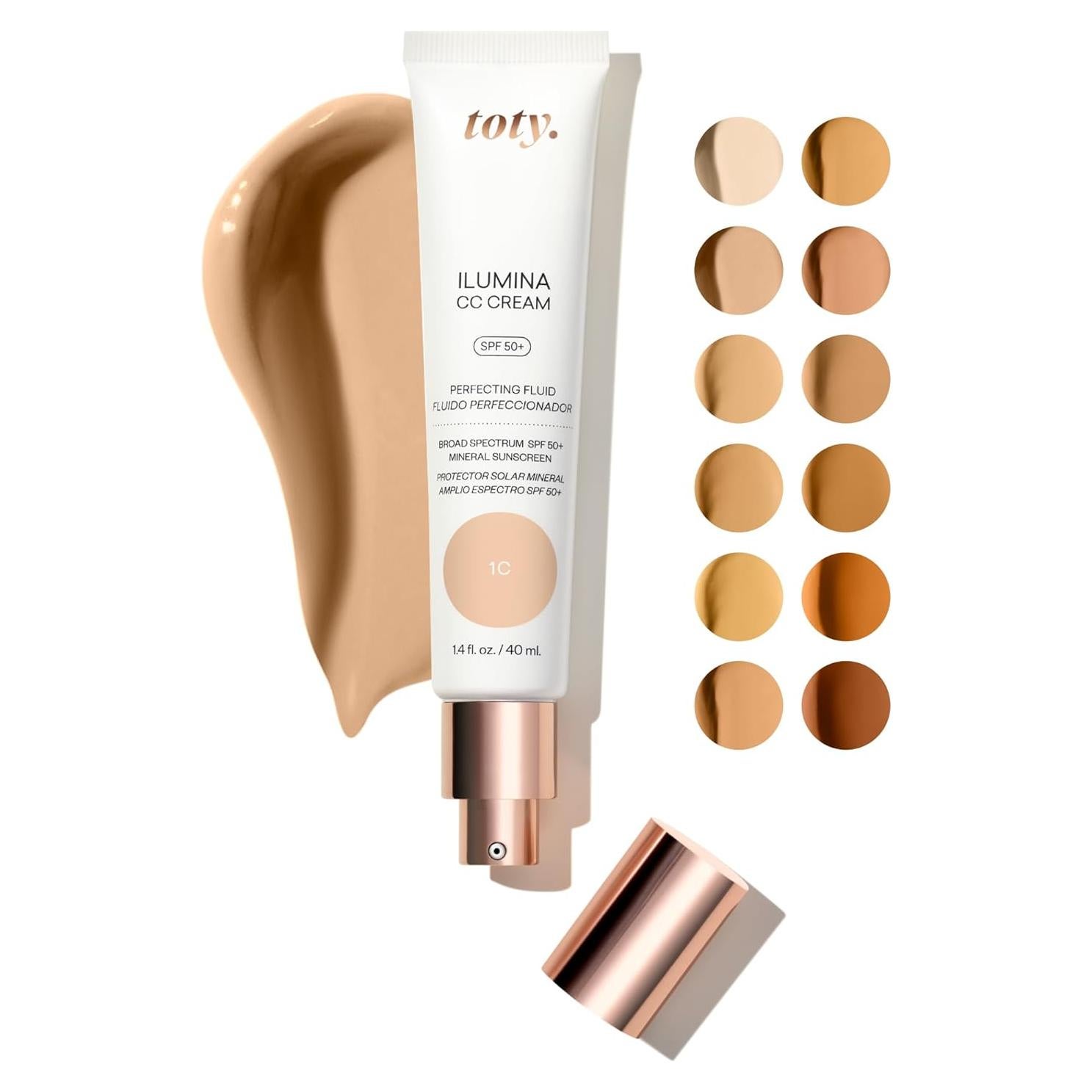 Crema CC Ilumina Toty por Sofia Vergara SPF 50+ 1C Nude Marfil