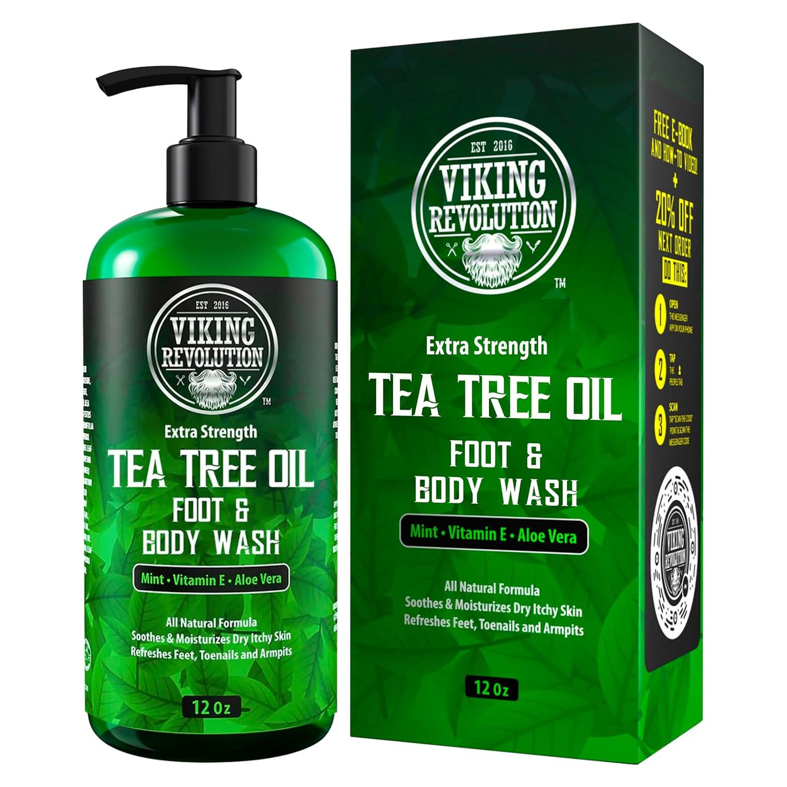 Jabón de Ducha Natural Viking Revolution 355 ml - Árbol de Té