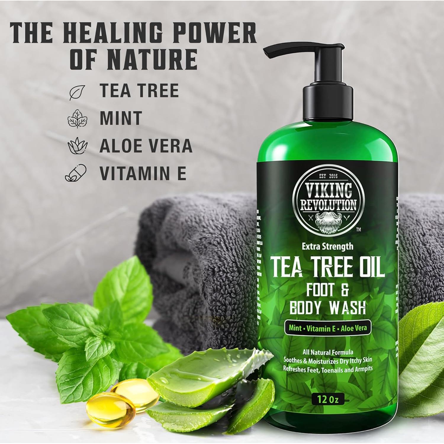 Jabón de Ducha Natural Viking Revolution 355 ml - Árbol de Té