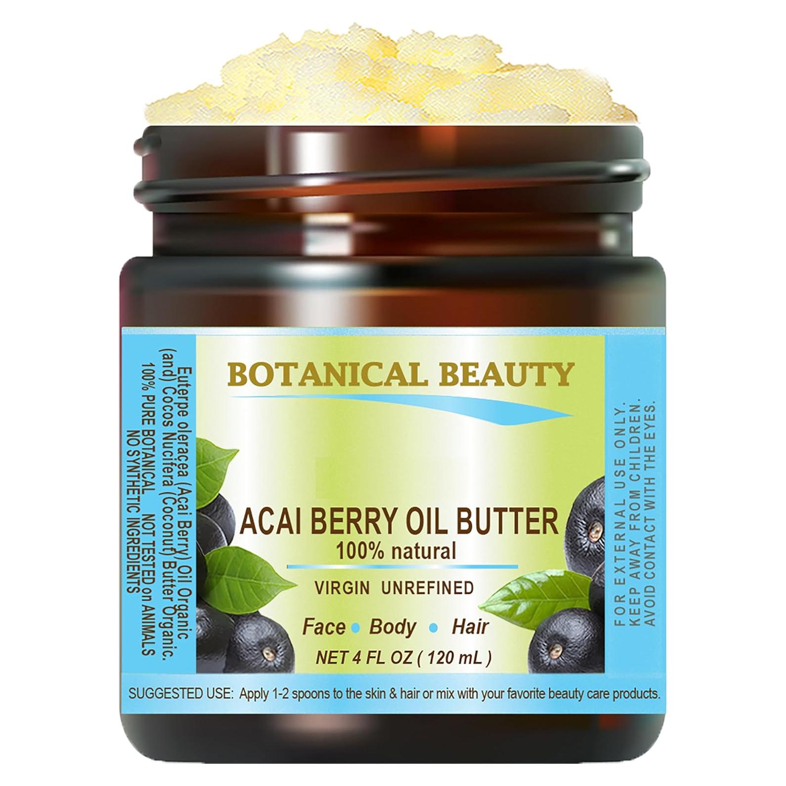 Manteca de Aceite de Baya de Acai 118 ml Belleza Botánica