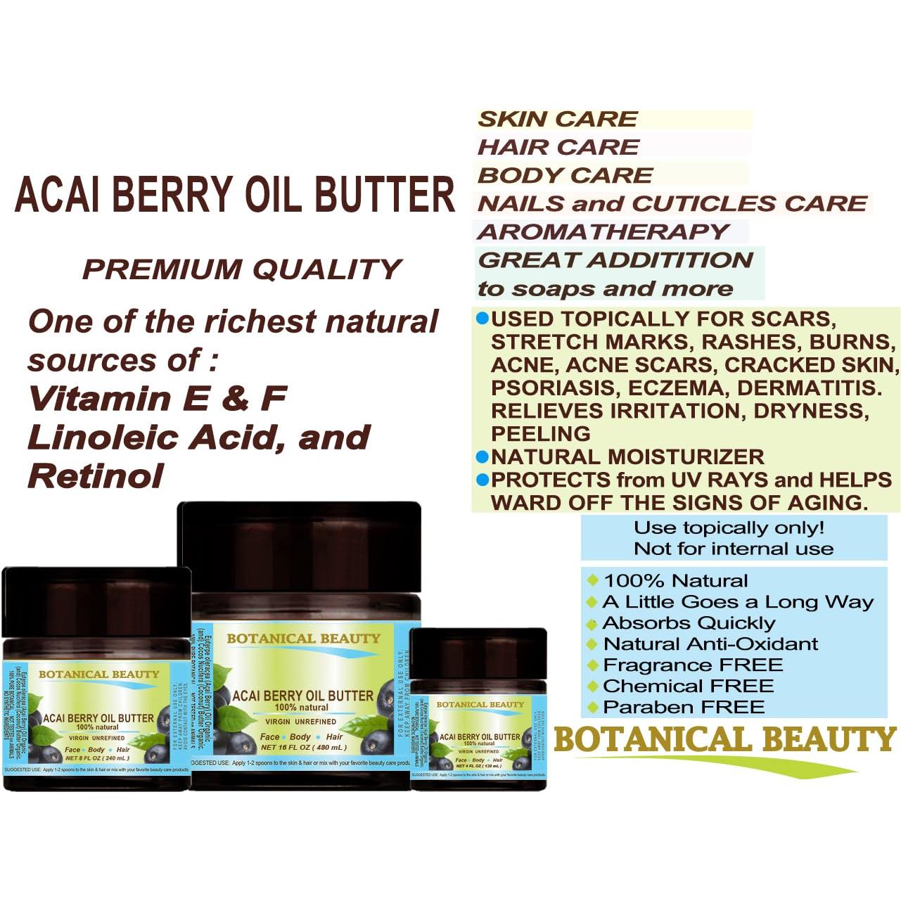 Manteca de Aceite de Baya de Acai 118 ml Belleza Botánica