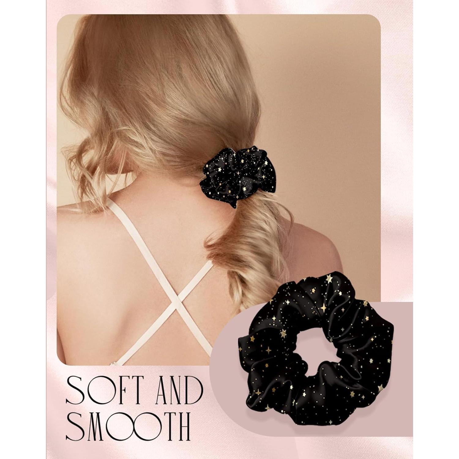 Funda de Almohada de Seda Miss Adola Estándar 66x51cm Negro