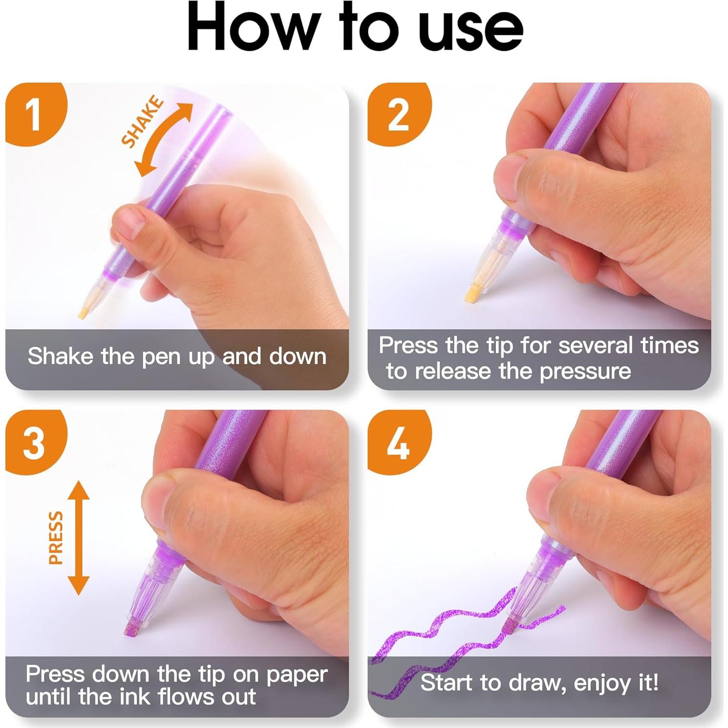 Marcadores de Resaltador HANKU Set de 6 Colores Pastel Chisel