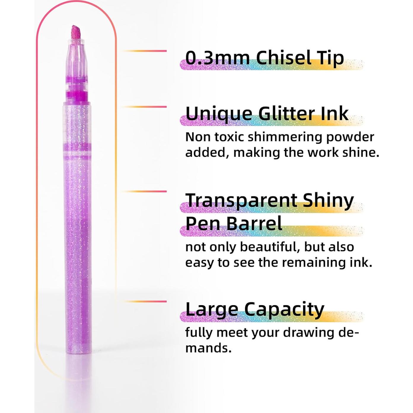 Marcadores de Resaltador HANKU Set de 6 Colores Pastel Chisel