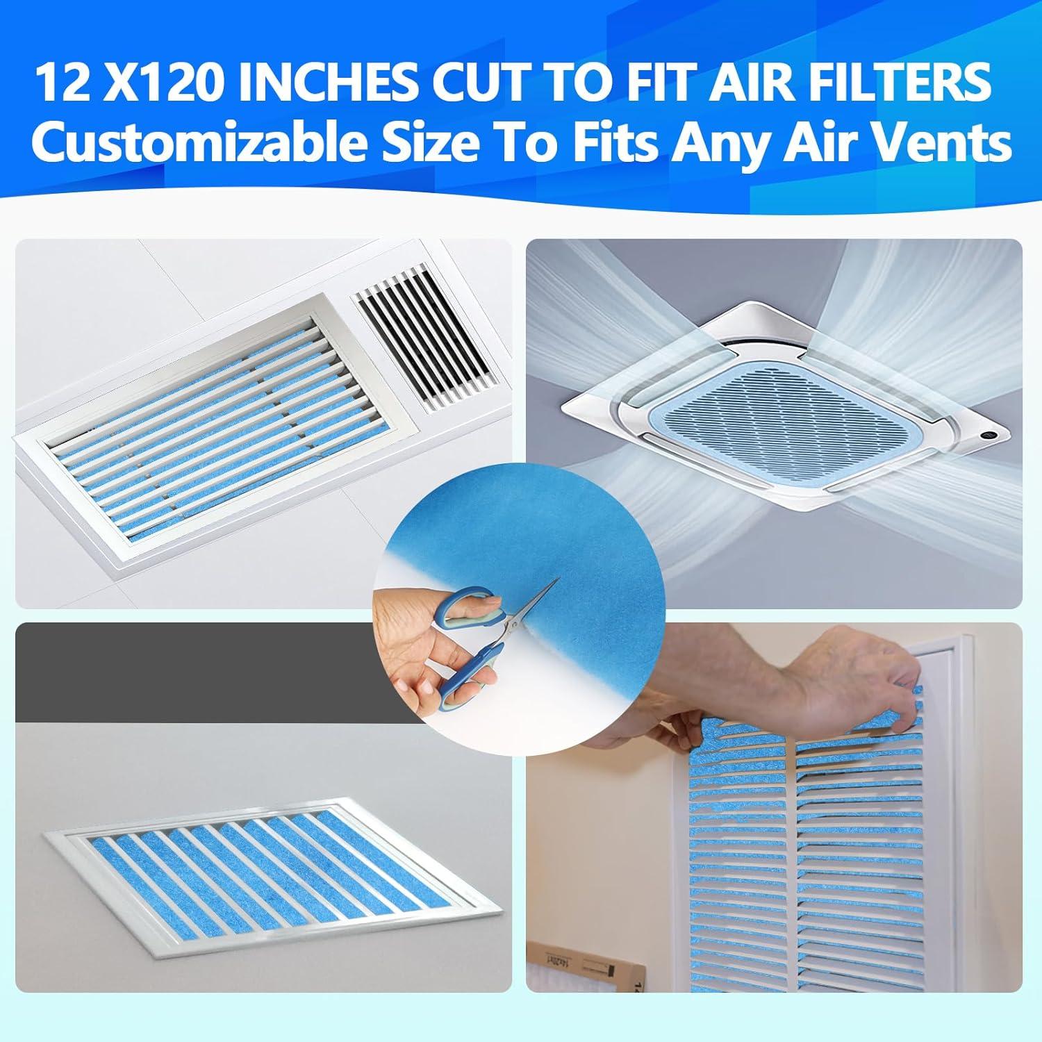 Filtros de Ventilación de Aire Demiwise 2 Rollos 30.48x304.8cm MERV 8