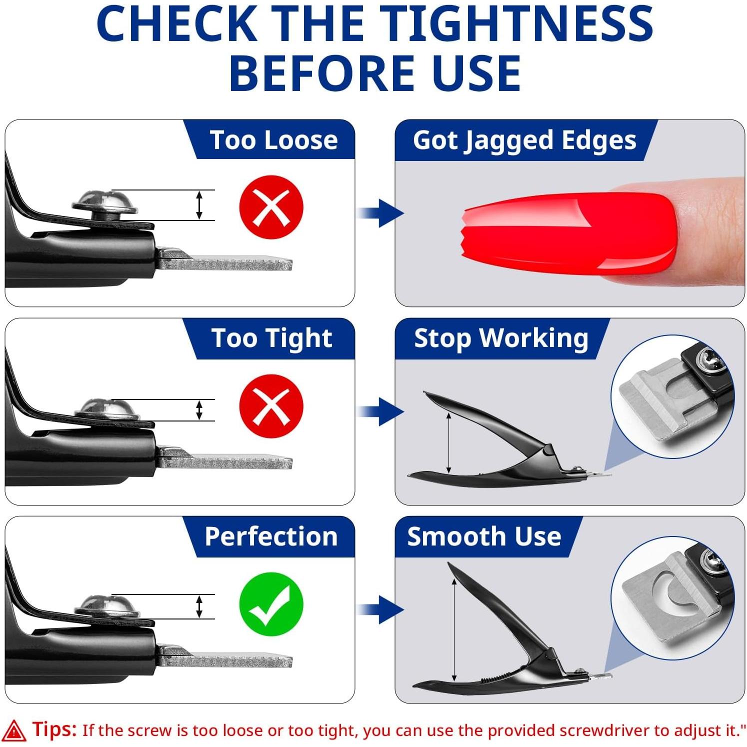 Cortador de Uñas Acrílicas AIRSEE Profesional con 15 Imán