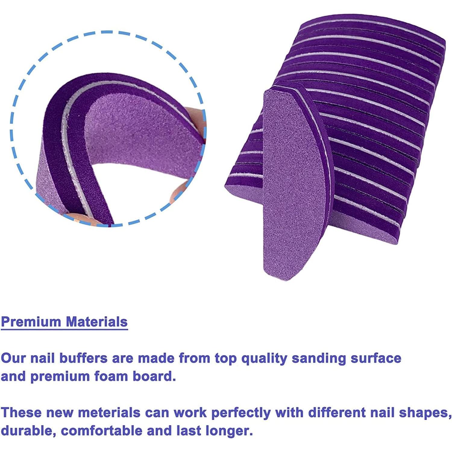 Bloques de Pulido de Uñas GigaGround 40 Pcs Doble Cara 100/180 Grano