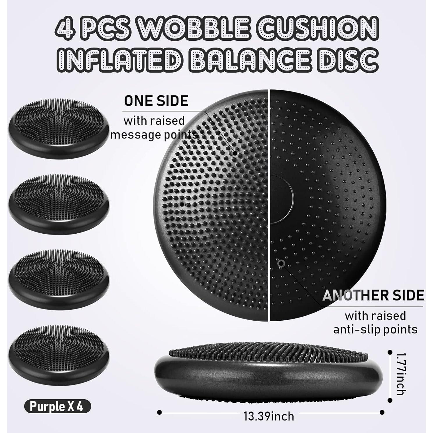 Almohadilla de Equilibrio Inflable Jerify - 4 Pcs, 34 cm, PVC