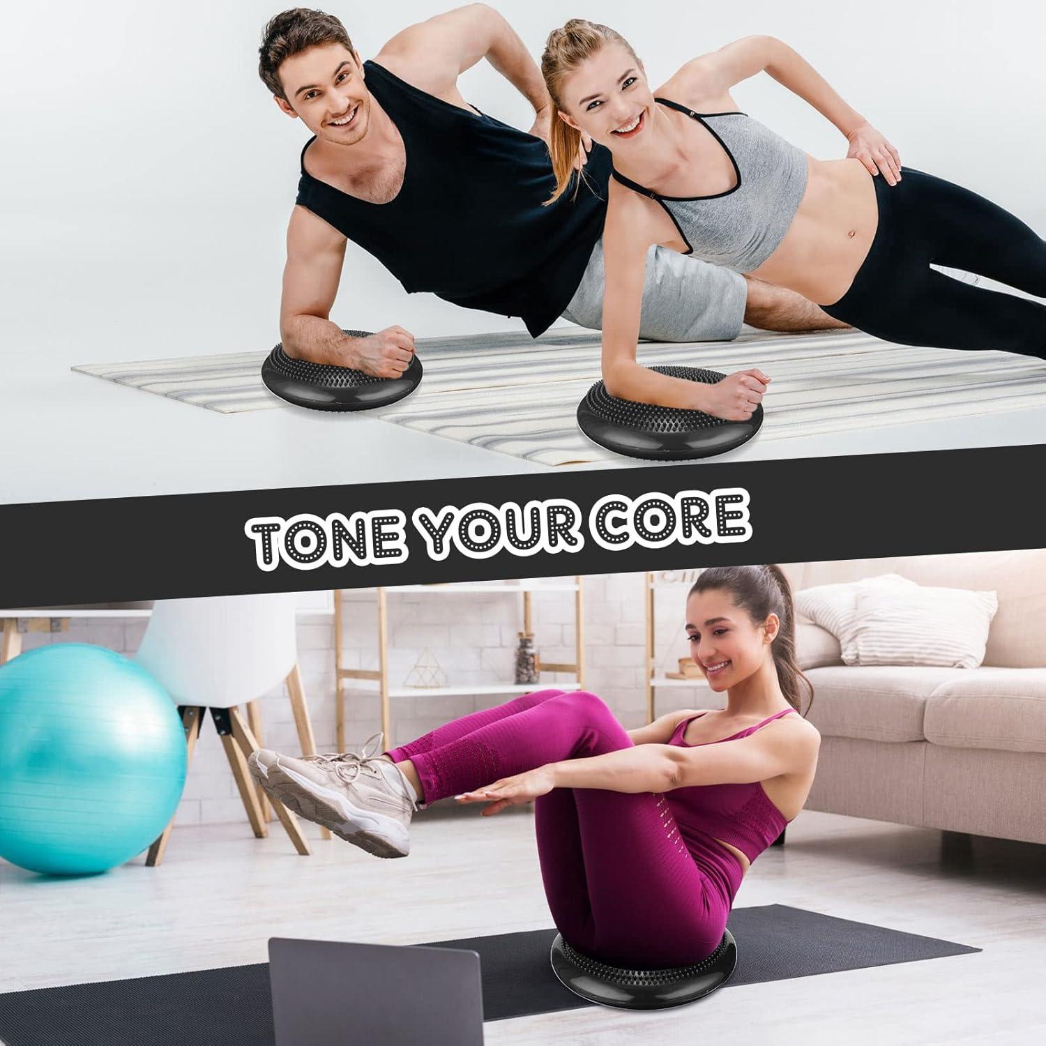 Almohadilla de Equilibrio Inflable Jerify - 4 Pcs, 34 cm, PVC