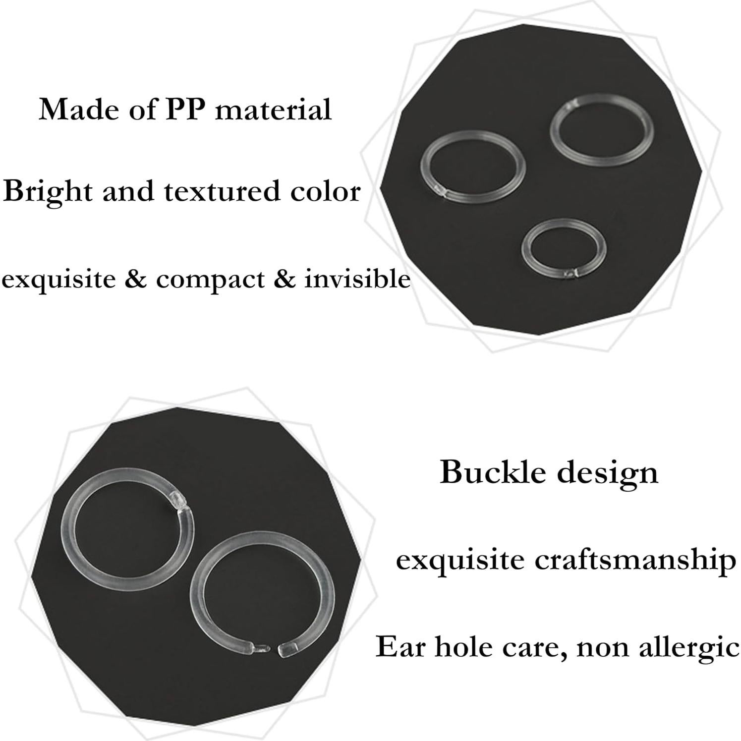 Retenedores de Oreja Hipoalergénicos Melimarry 16 Gauge