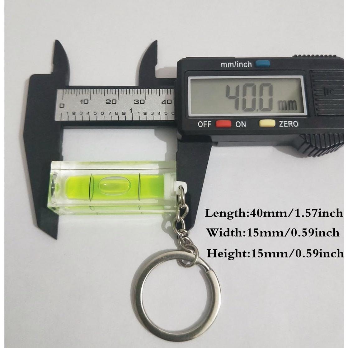 3 Piezas Nivel de Burbuja Mini SIZIKJXGHWYI 15x15x40mm