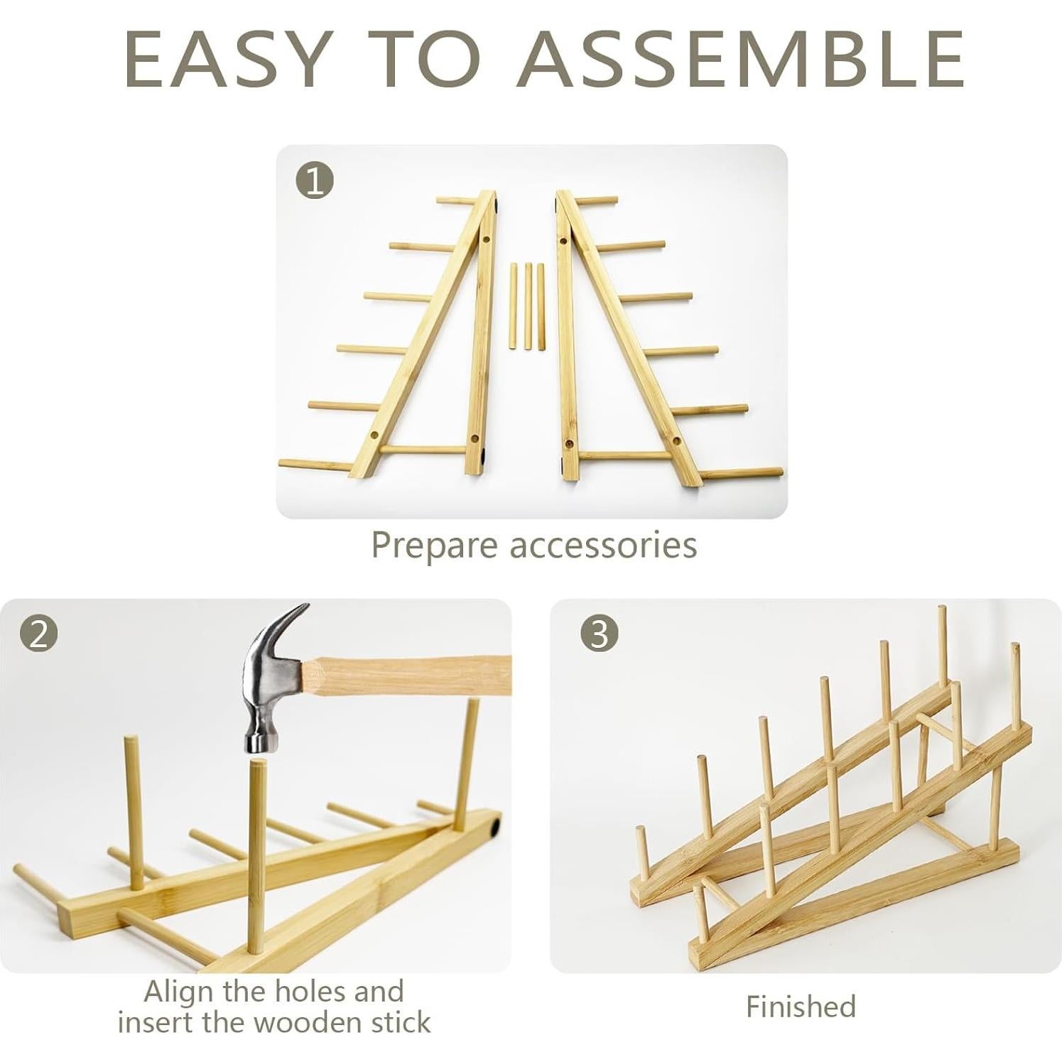 Soporte para Libros GYSLEOT de Bambú 5 Niveles 30x20.3 cm
