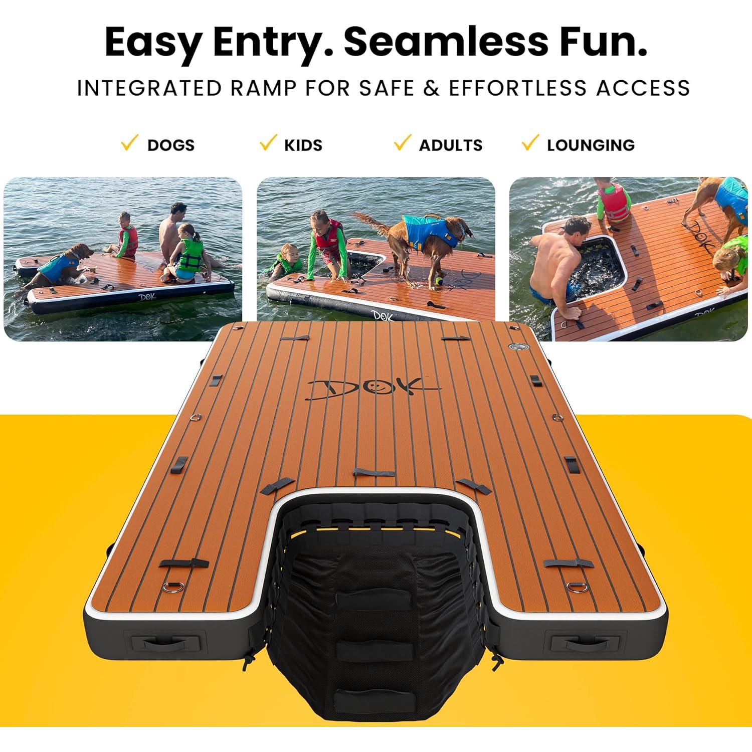 Plataforma Inflable DOK Party-DOK 2.44m x 1.52m Antideslizante