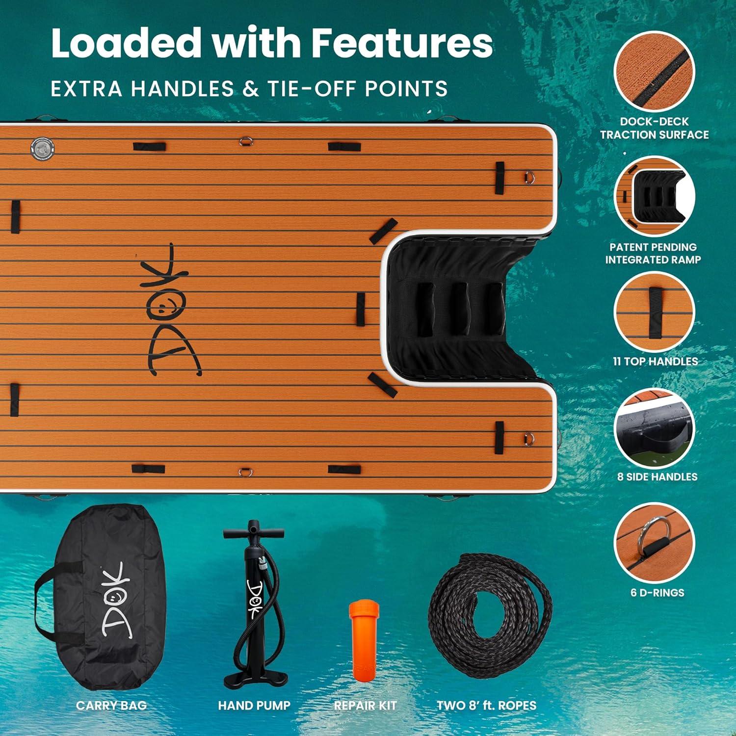 Plataforma Inflable DOK Party-DOK 2.44m x 1.52m Antideslizante