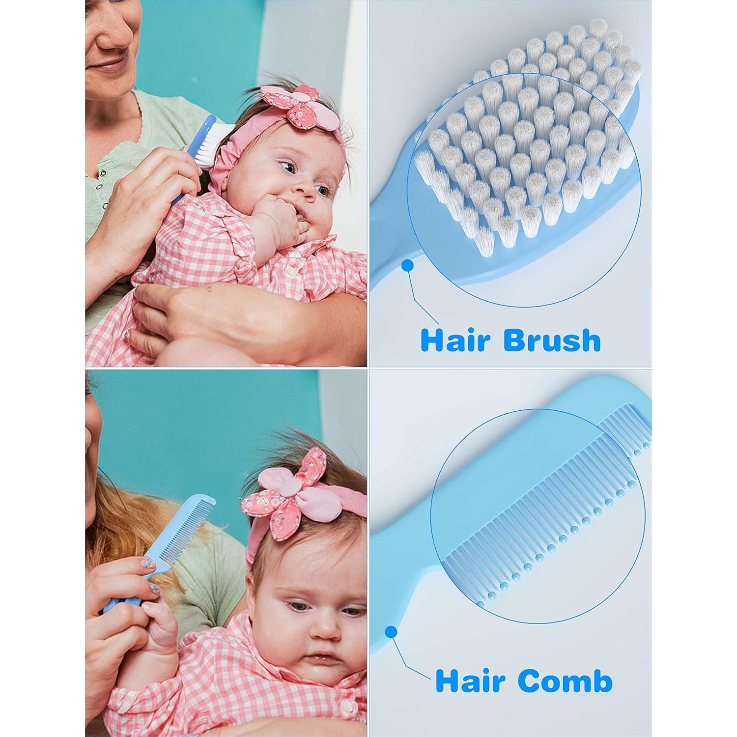 Kit de Cuidado para Bebés OTTOLIVES 24 Piezas Azul