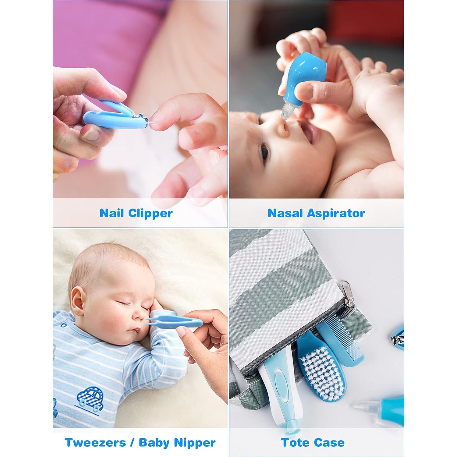 Kit de Cuidado para Bebés OTTOLIVES 24 Piezas Azul