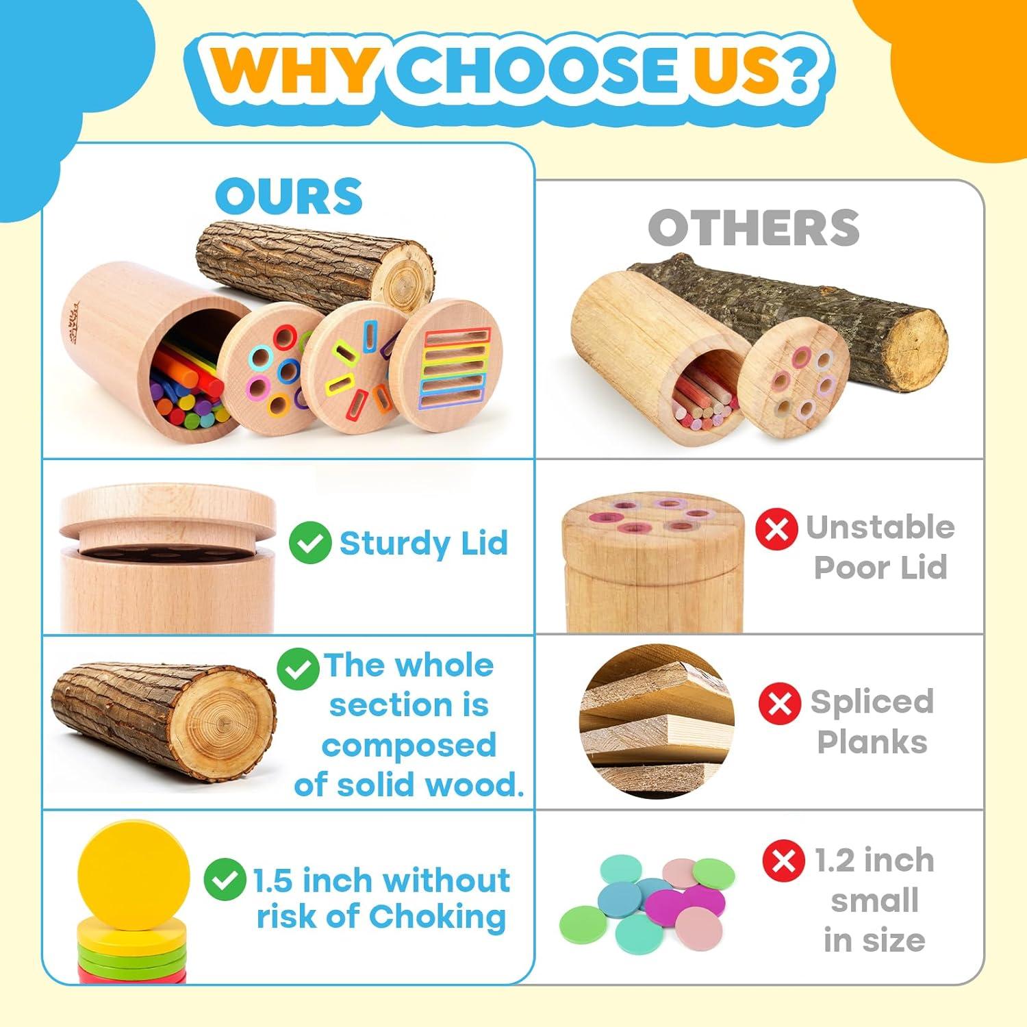 Juguete Montessori 3 en 1 SMALL FISH para Niños 1-3 Años