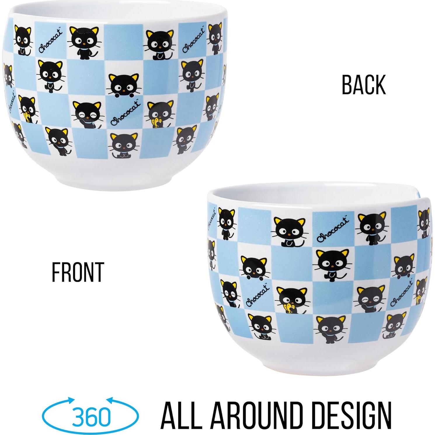 Plato de Cerámica para Ramen Silver Buffalo Chococat 20 oz