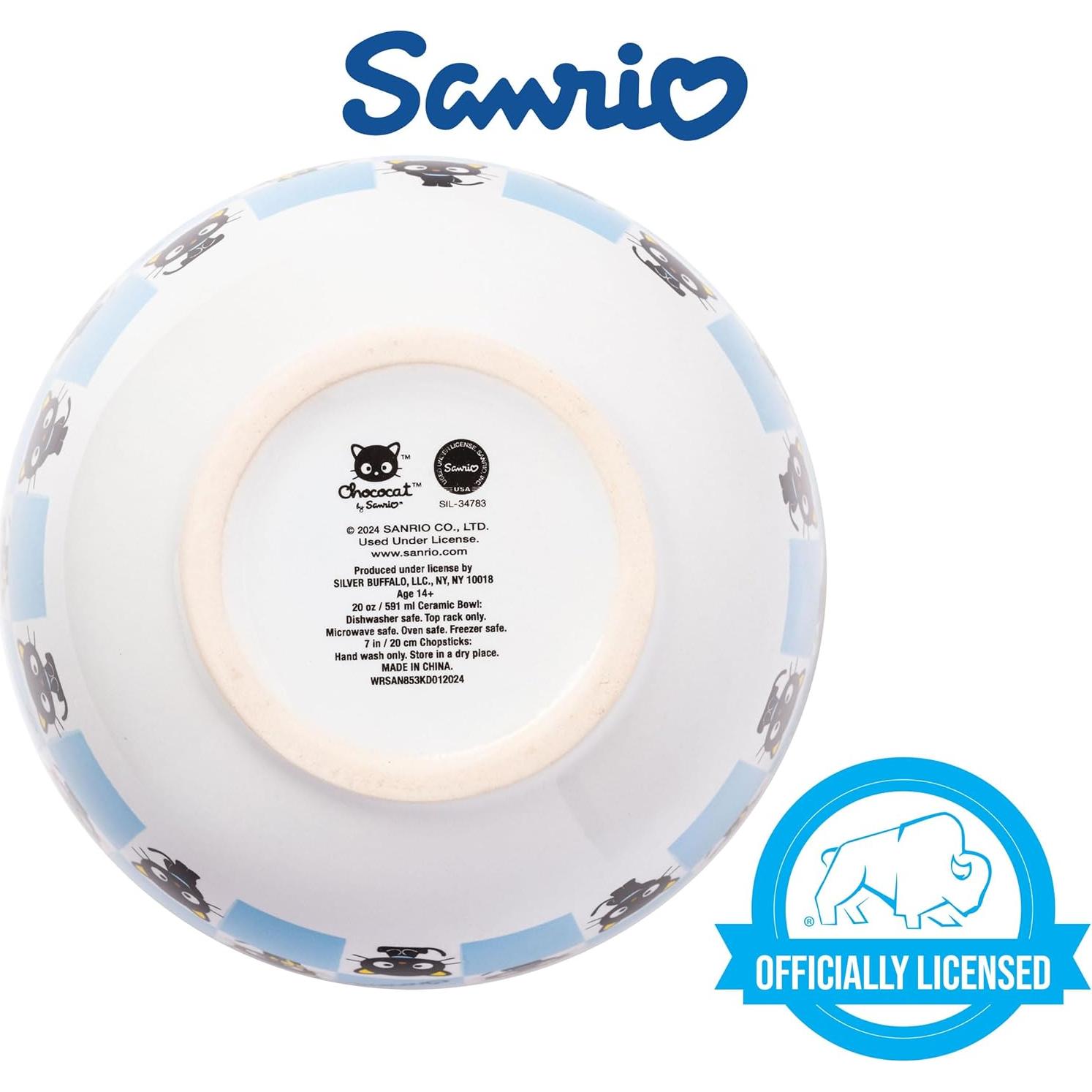 Plato de Cerámica para Ramen Silver Buffalo Chococat 20 oz