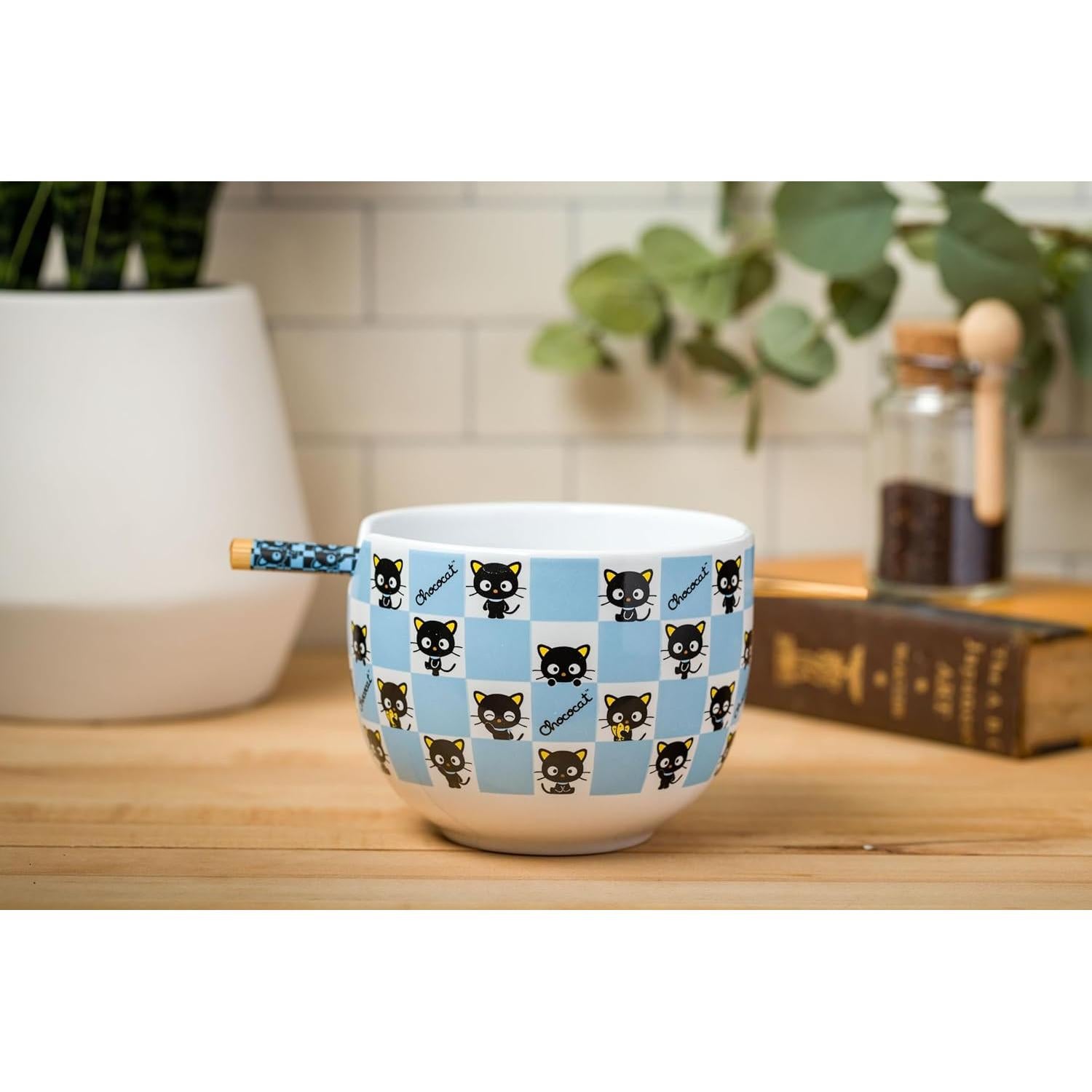 Plato de Cerámica para Ramen Silver Buffalo Chococat 20 oz