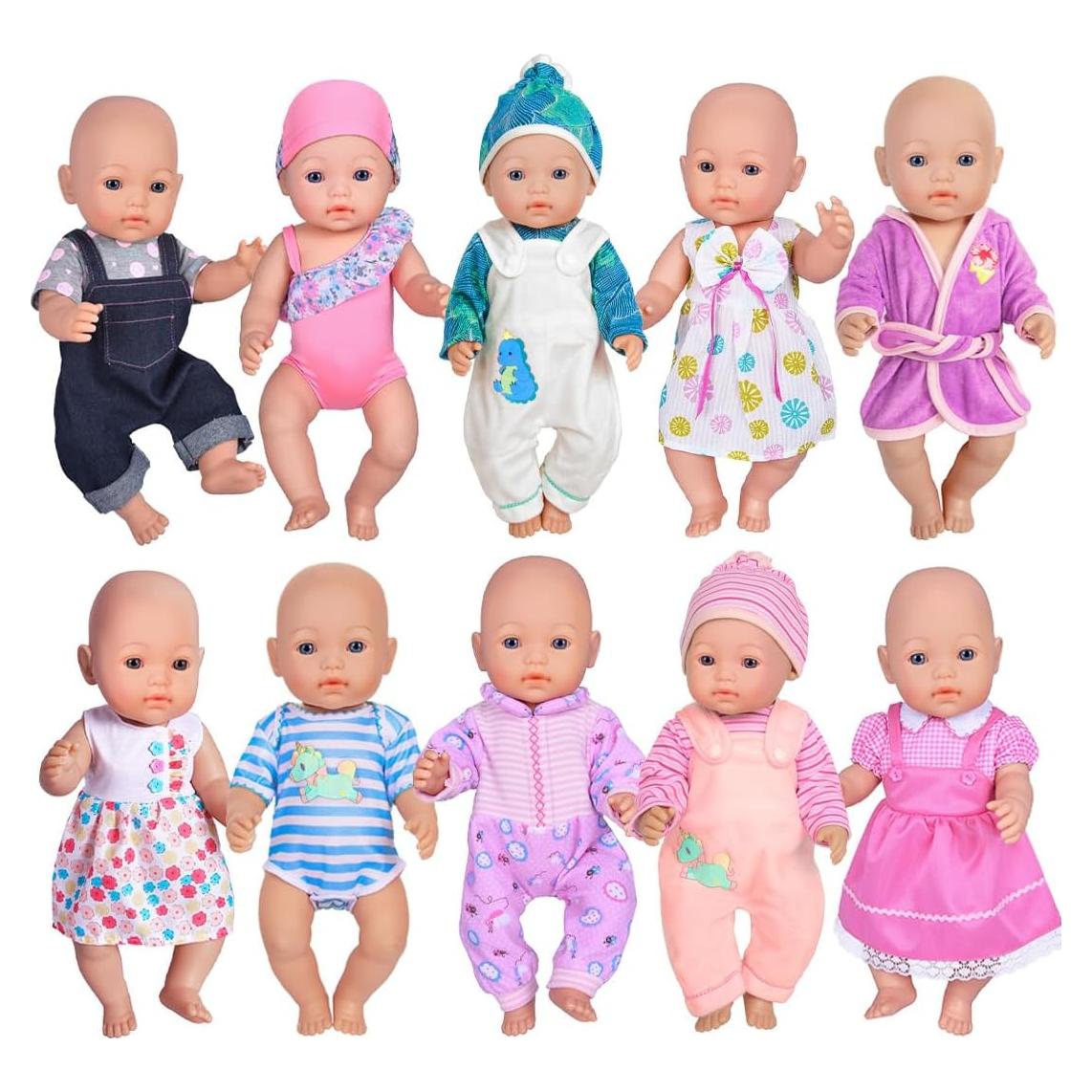 Conjunto de Ropa para Muñecas Ebuddy 10 Piezas 35-40 cm