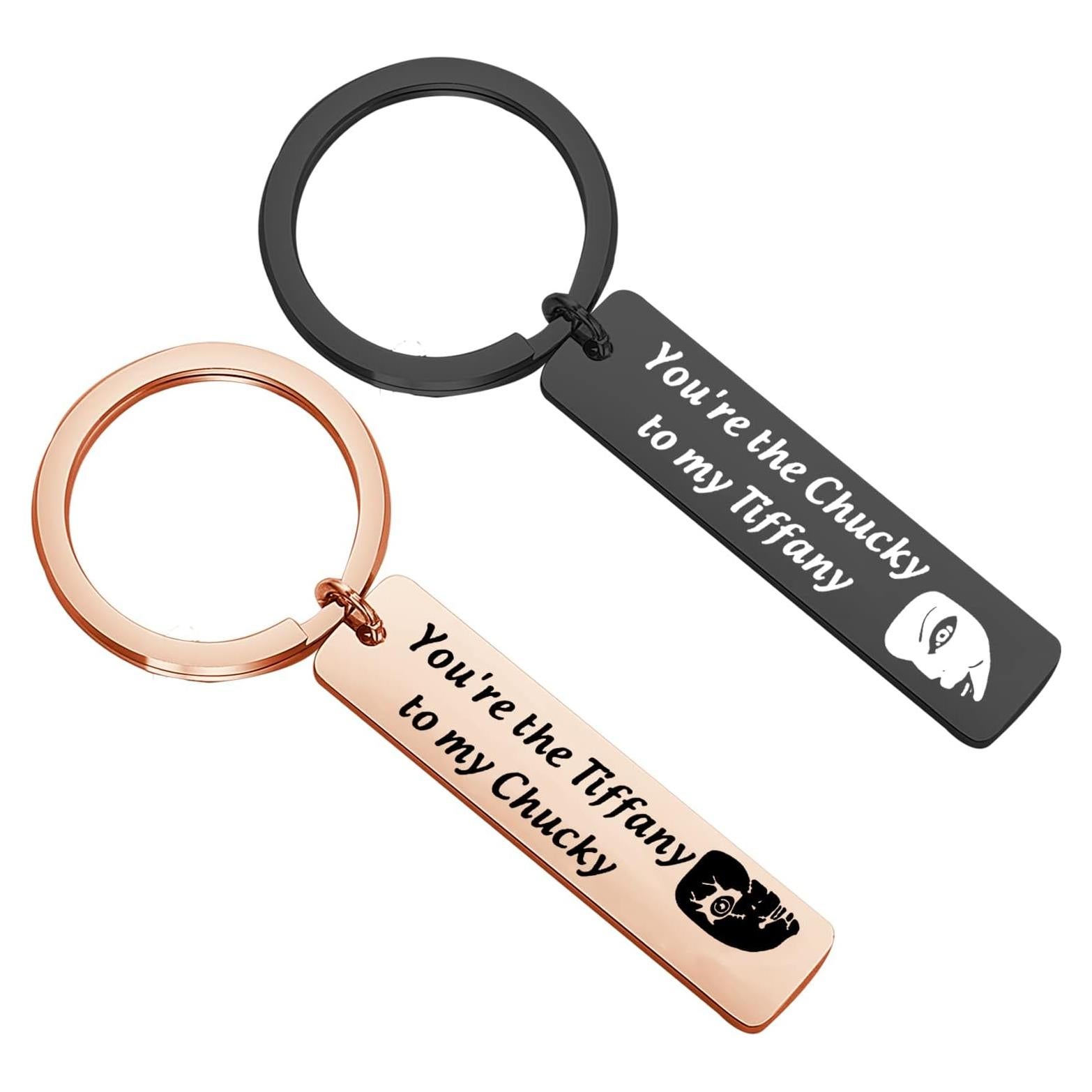 Set de Llaveros Chucky y Tiff - Regalo de Terror para Parejas