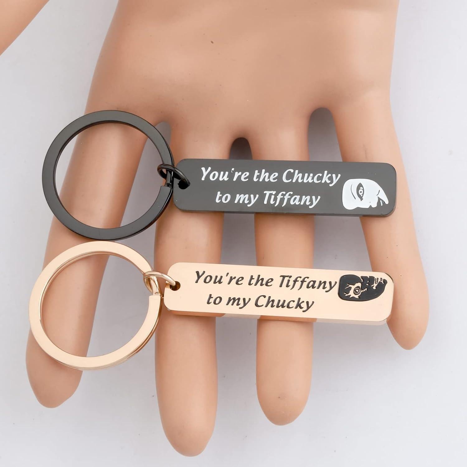 Set de Llaveros Chucky y Tiff - Regalo de Terror para Parejas